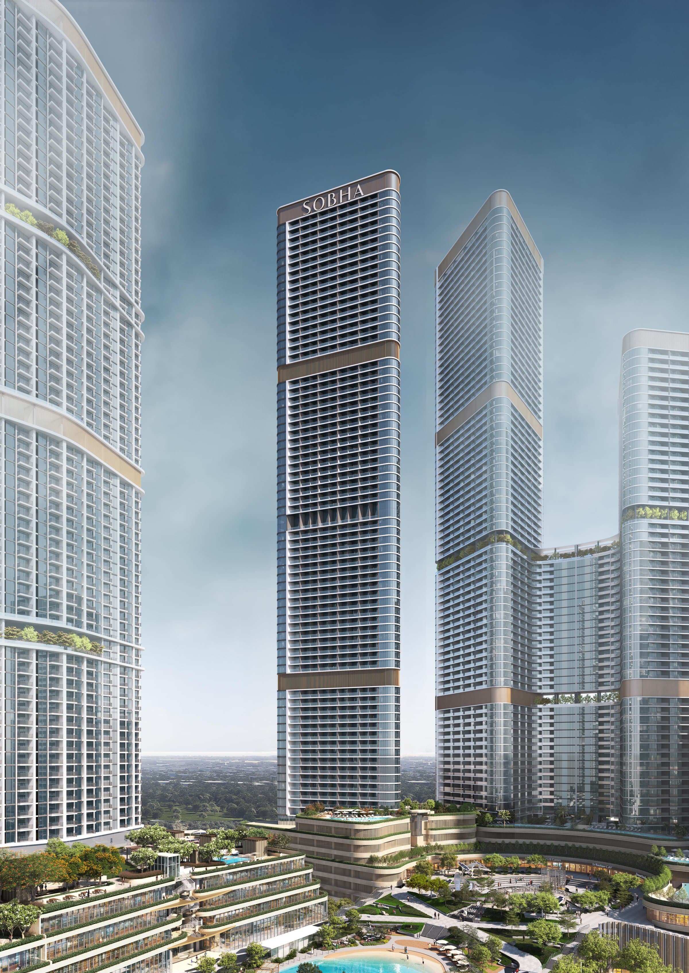 Skyvue-Apartments mit Zickzack-Fassade