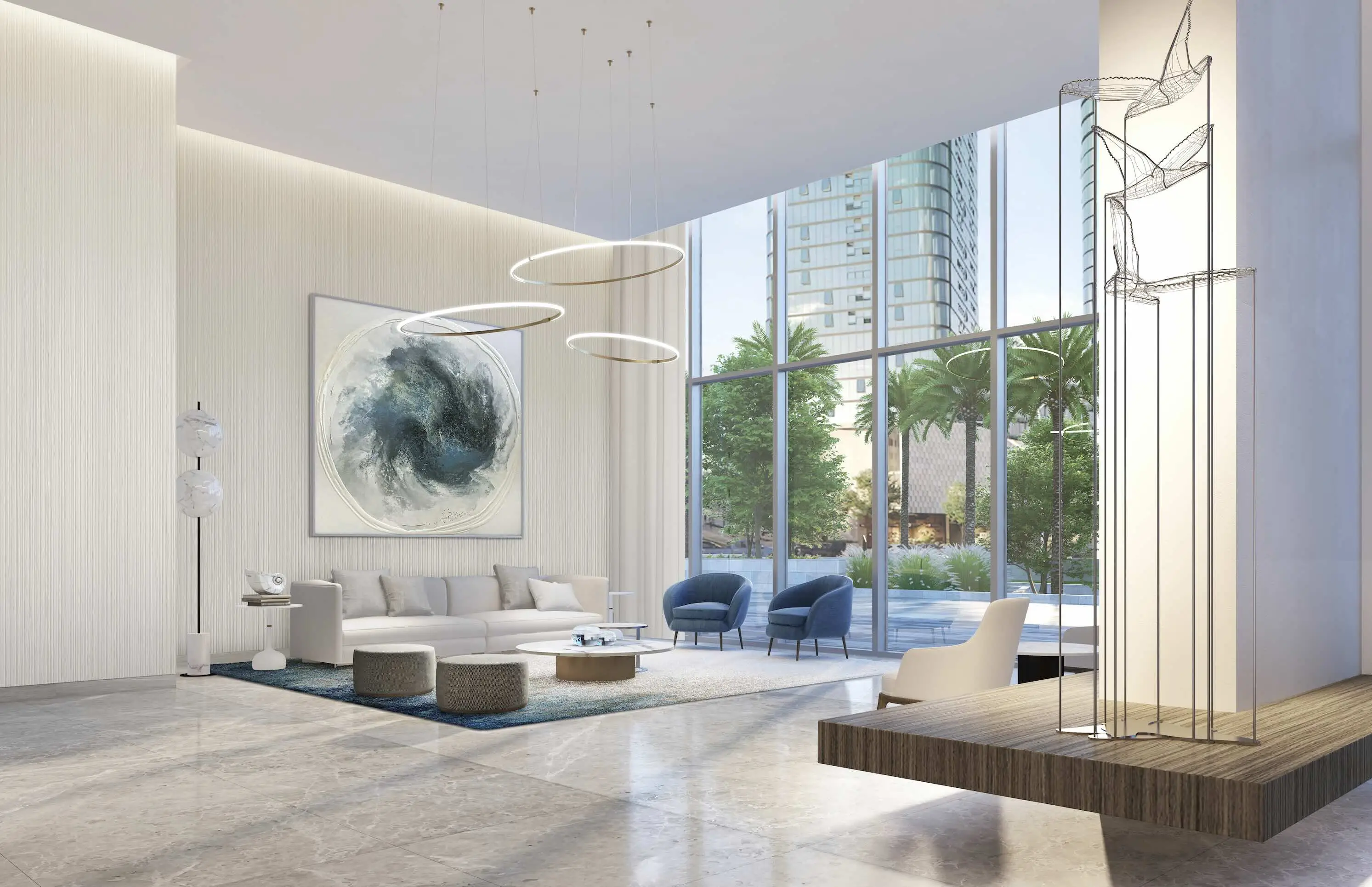 Beach Isle - Lobby Interior | Emaar Properties