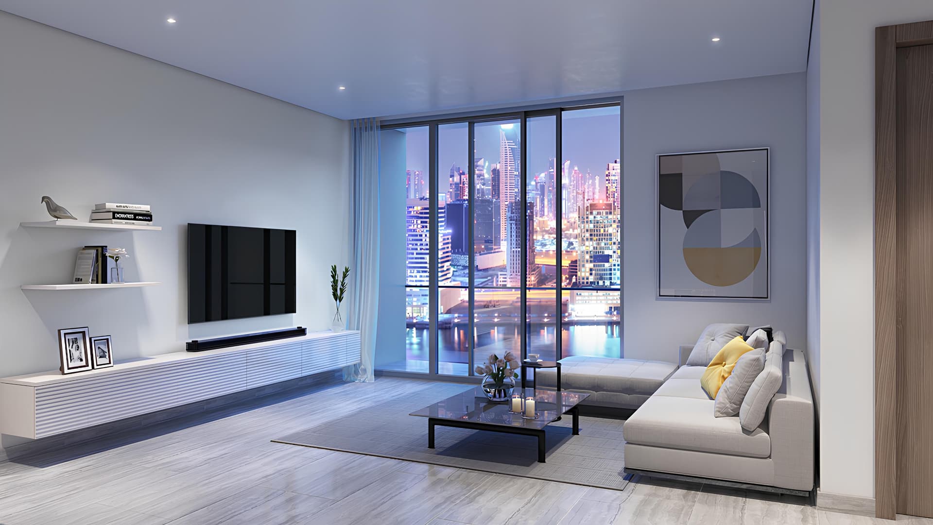 Peninsula One - Living Room Interior | Select Group