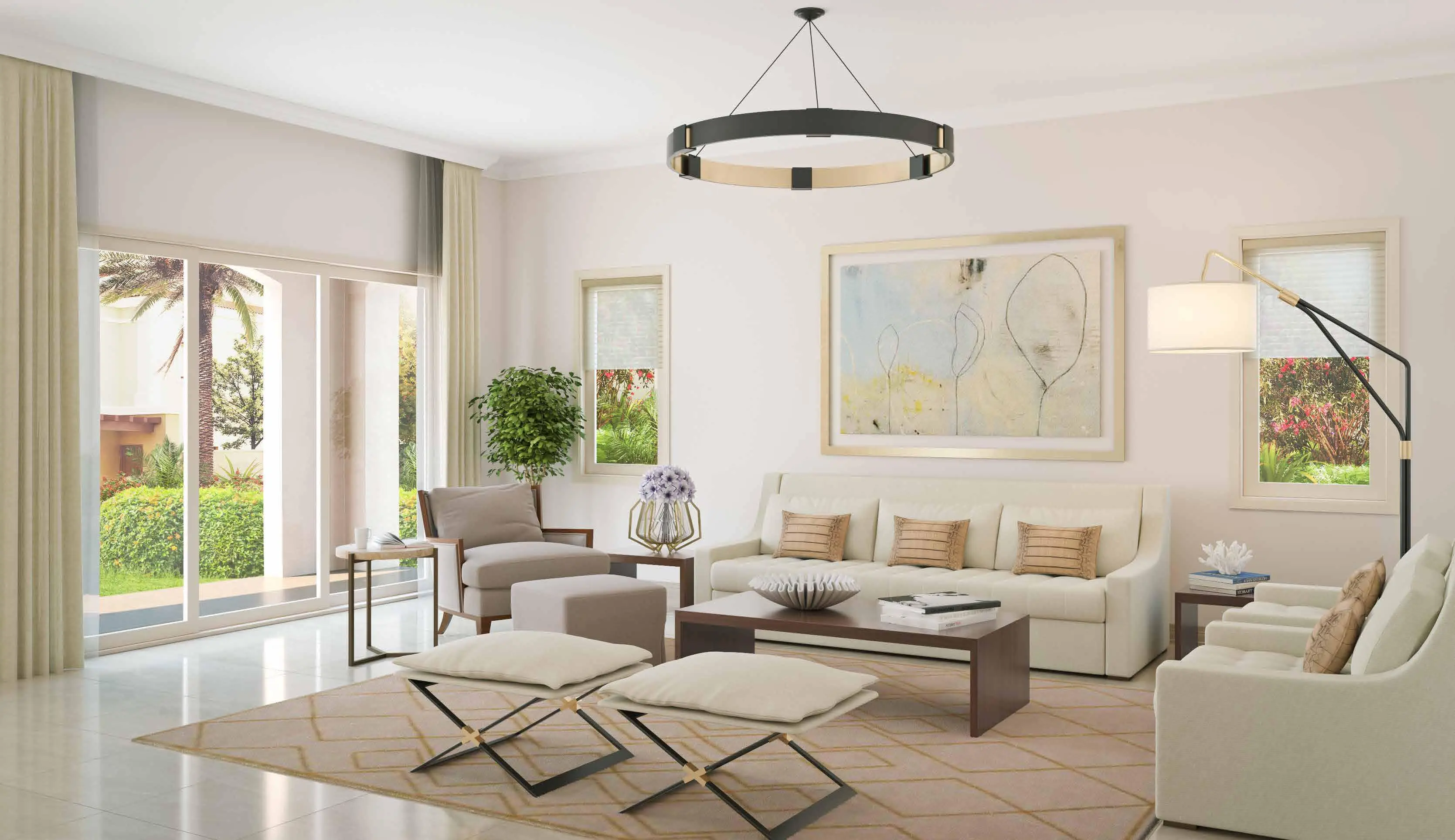 Amaranta Villanova - Living Room Interior | Dubai Properties