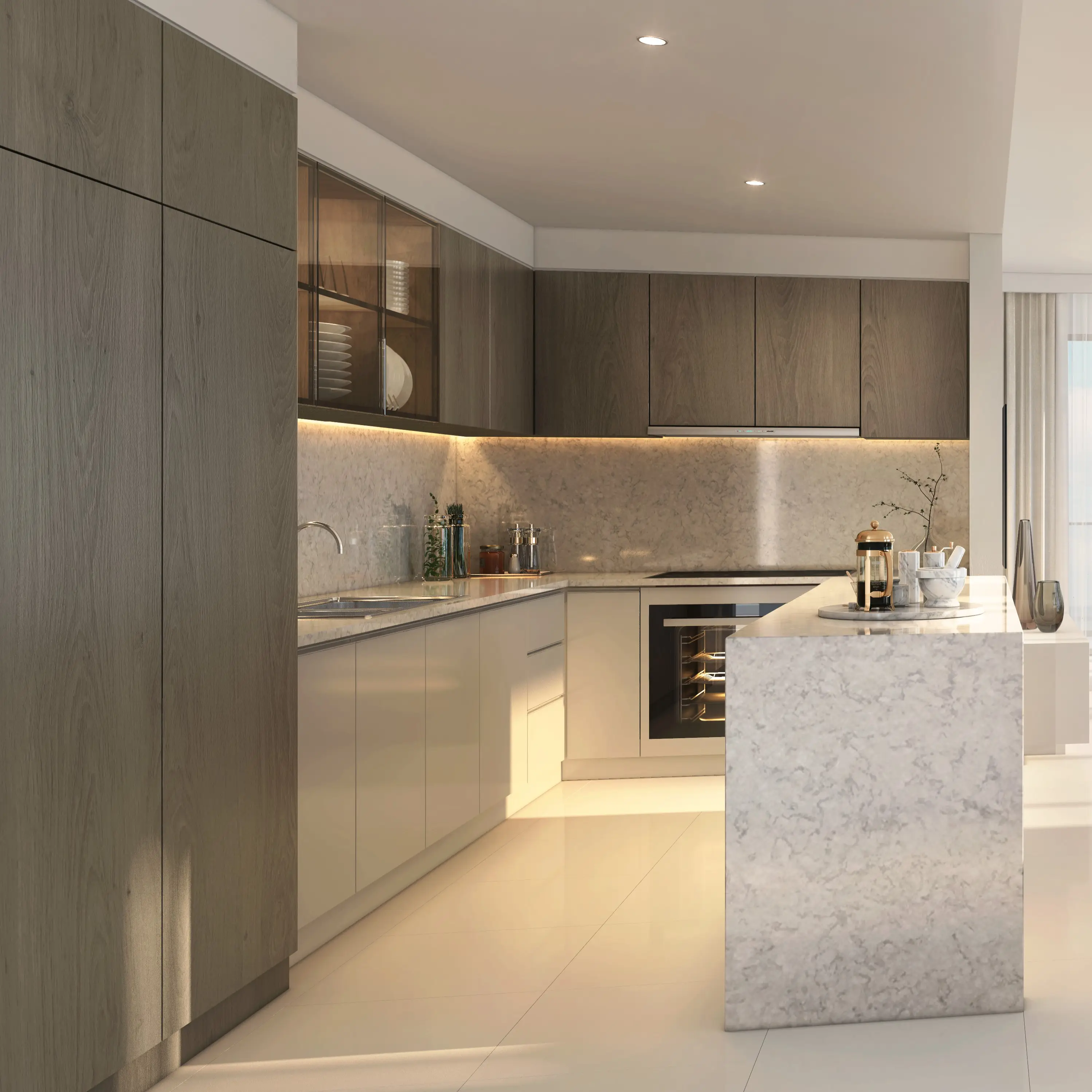 Grand Bleu Tower - Kitchen Interior | Emaar Properties