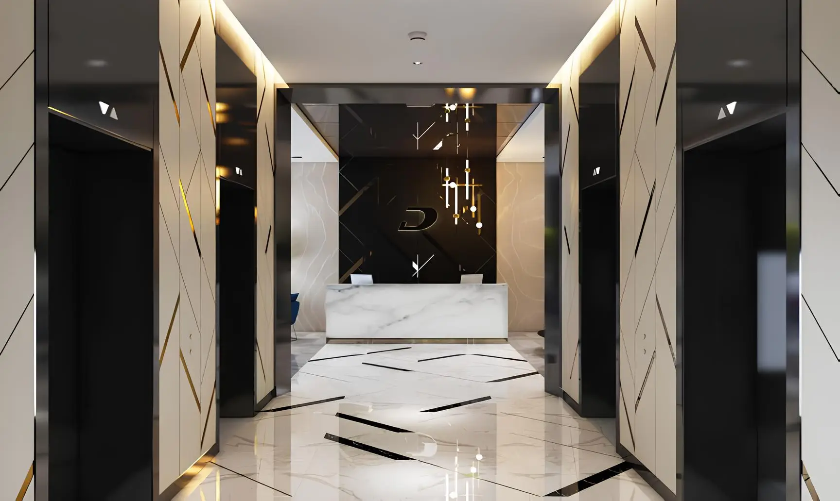 Zada Tower - Lobby Interior | DAMAC Properties