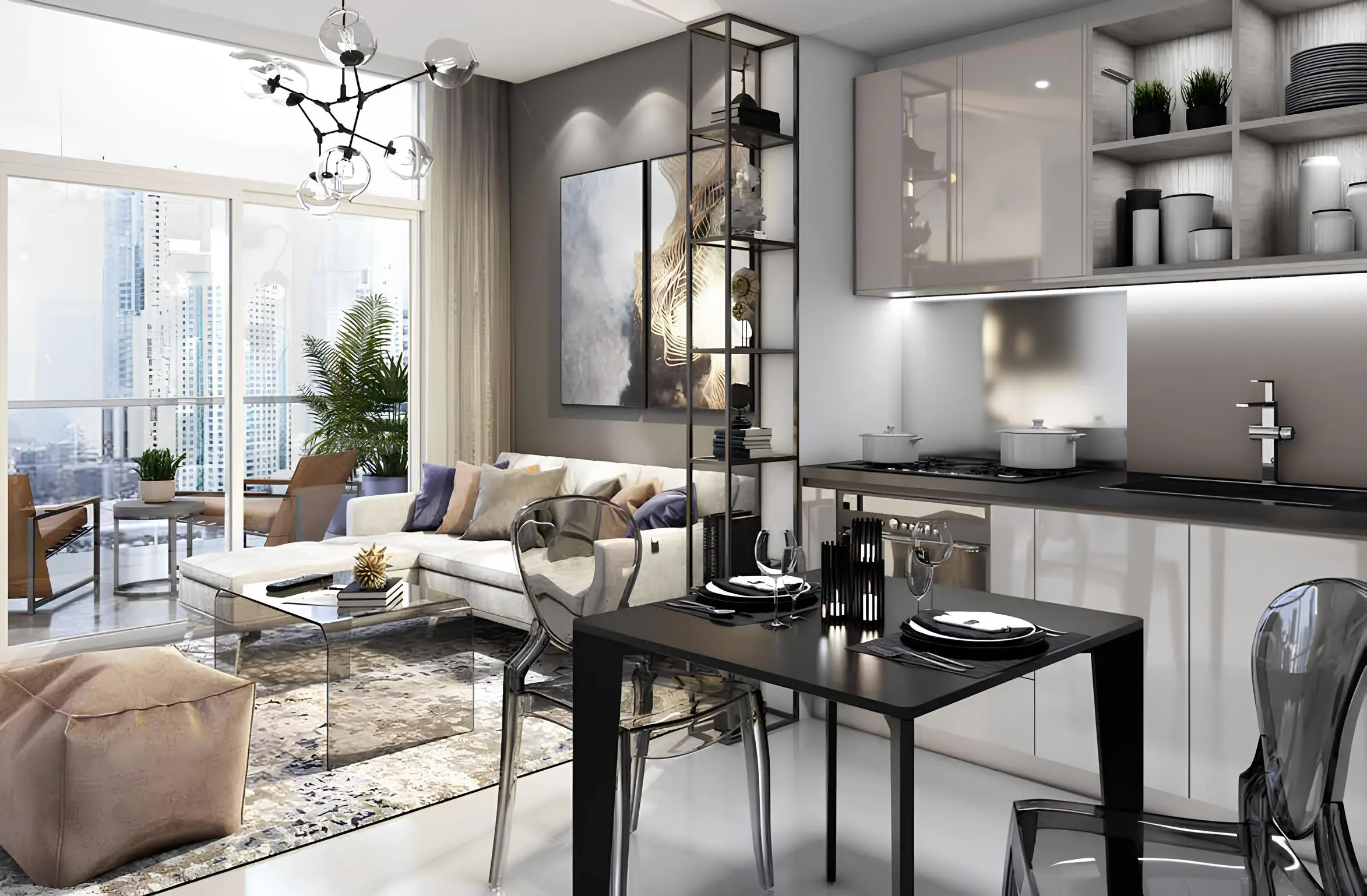 Zada Tower - Kitchen Interior | DAMAC Properties