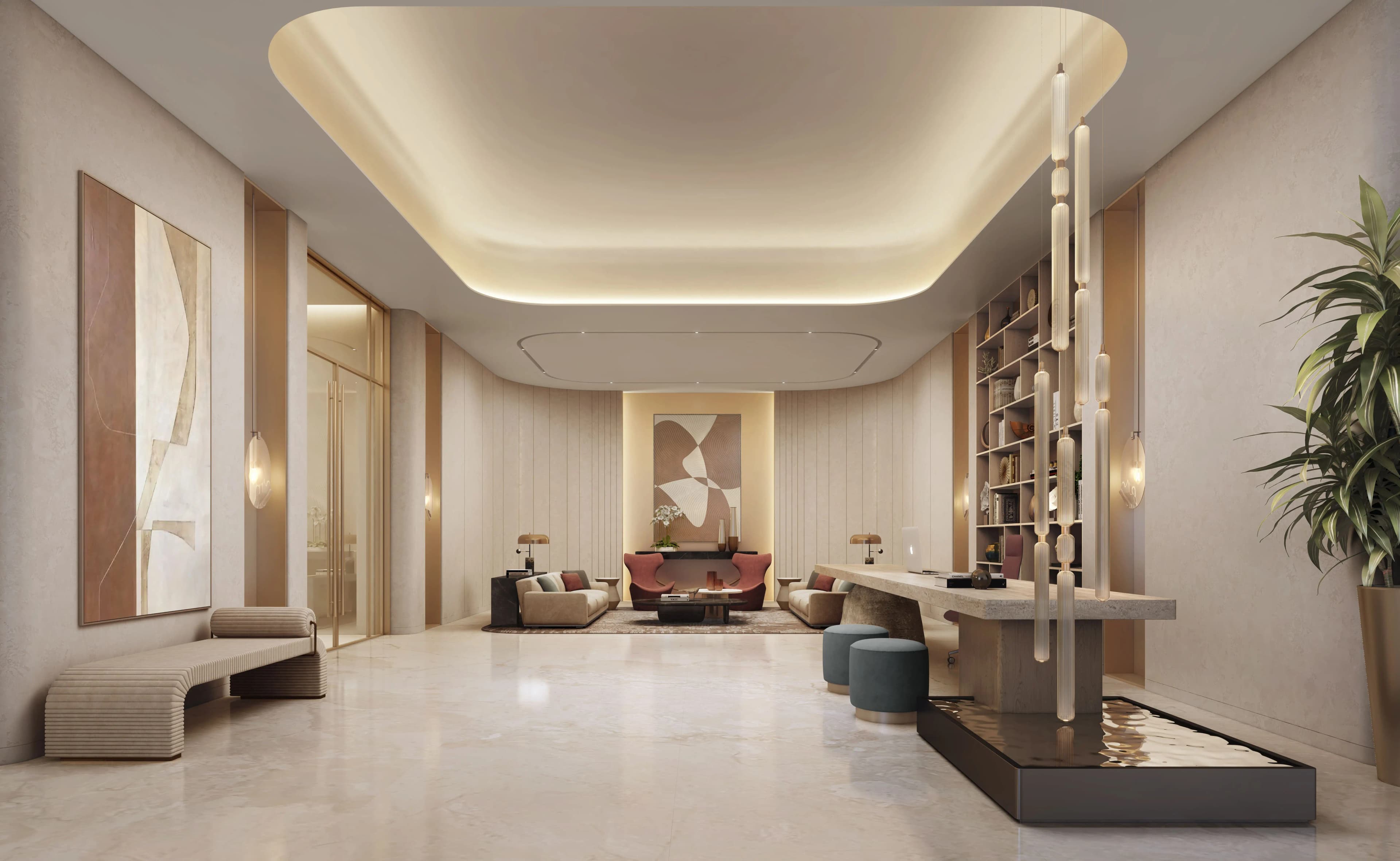 Palm Beach Tower 3 - Lobby Interior | Nakheel Properties