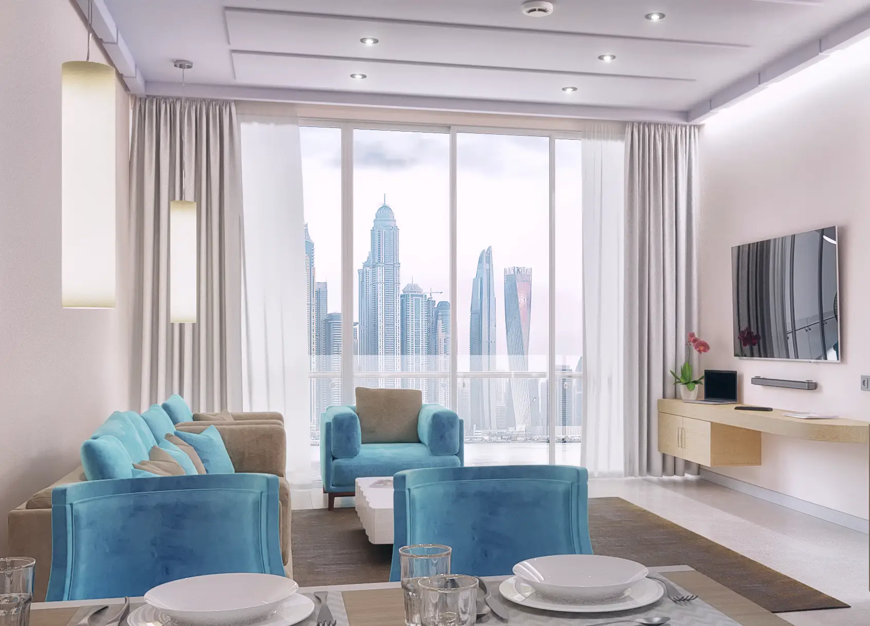 Seven Palm - Living Room Interior | Seven Tides International
