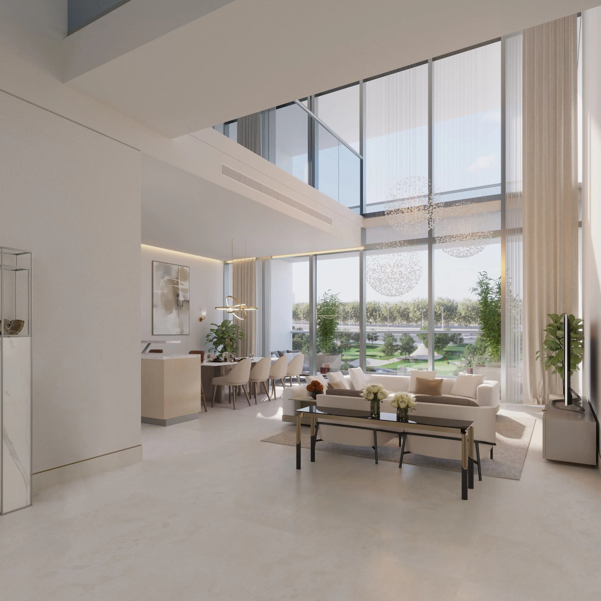 Sobha One - Living Room Interior | Sobha Realty