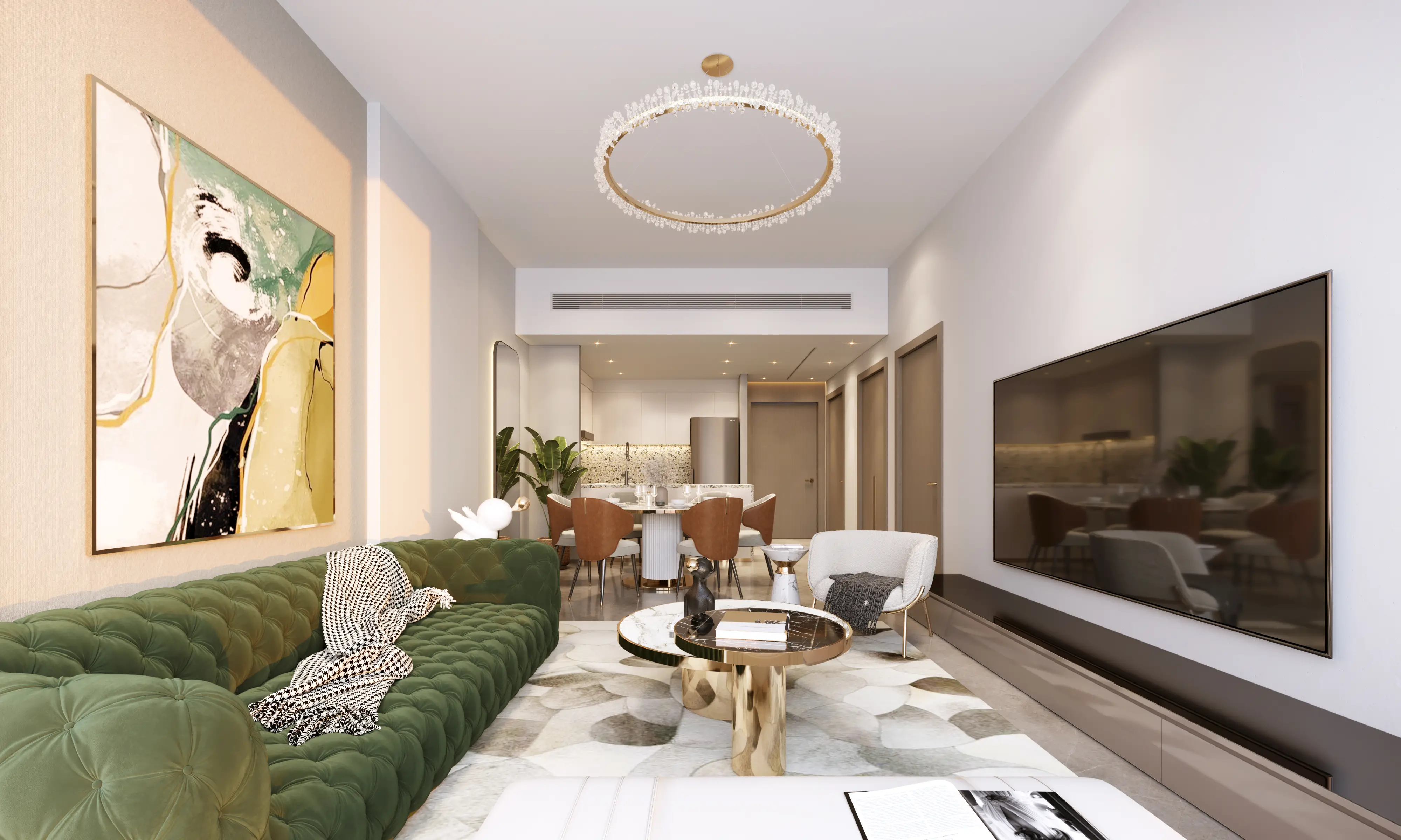 Neva Residences - Living Room Interior | Tiger Group