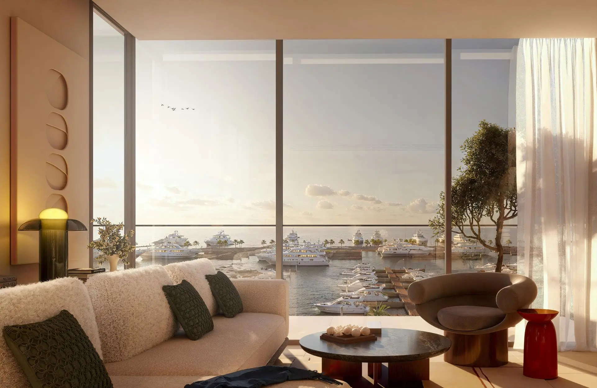 Marina Views - Living Room Interior | Emaar Properties