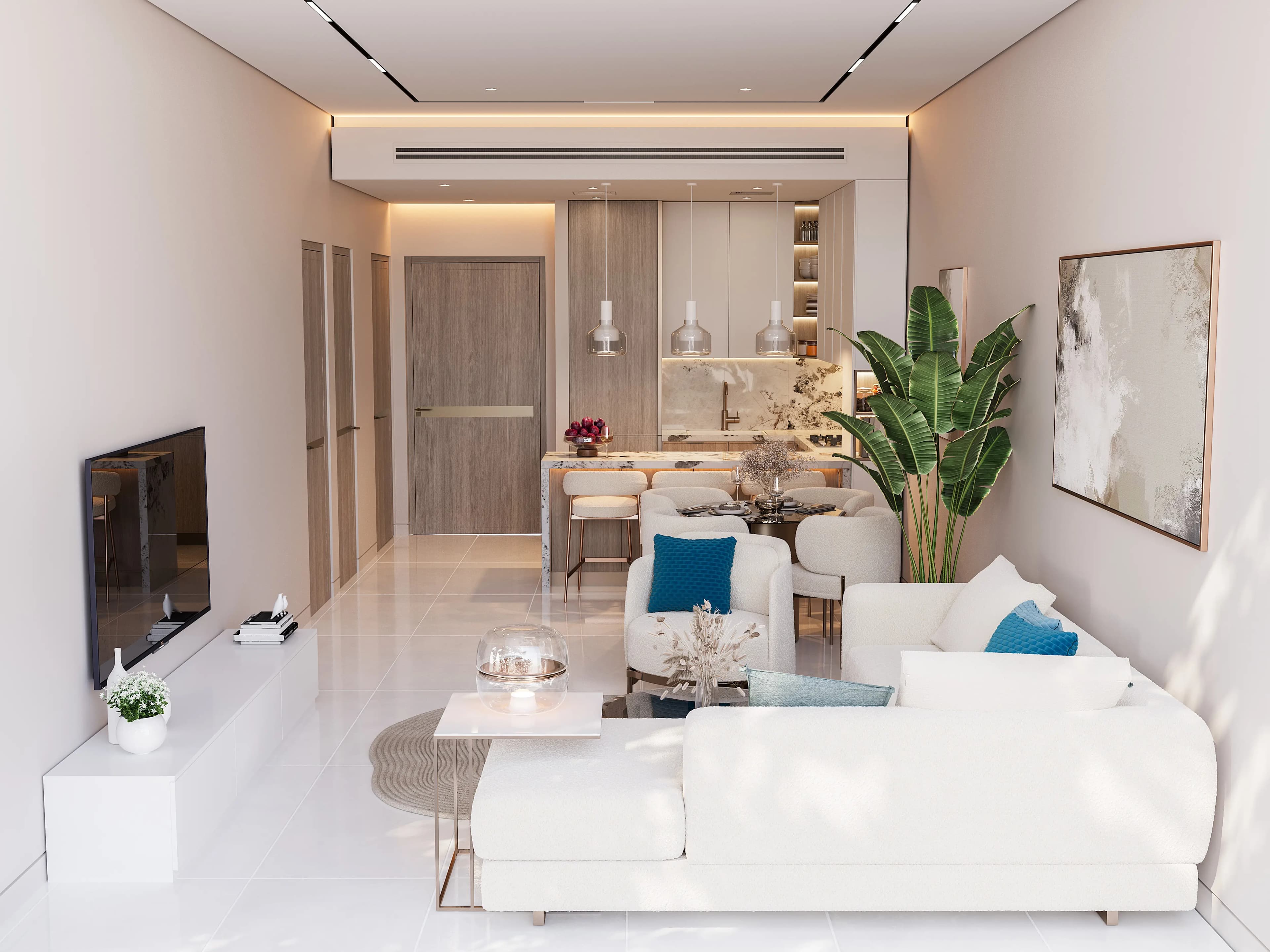 Jade Tower - Living Room Interior | Tiger Group