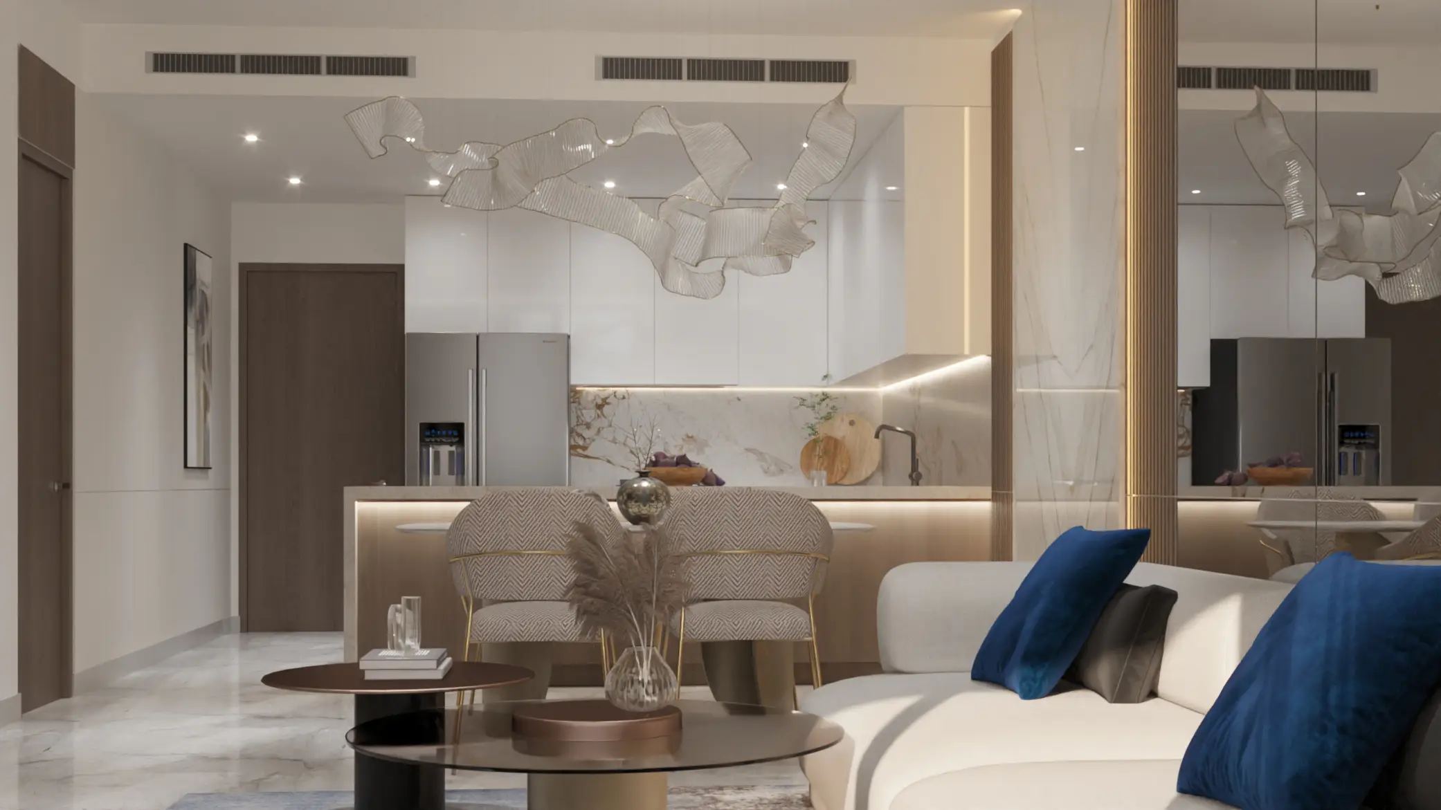 Samana Lake Views - Living Room Interior | Samana Developers
