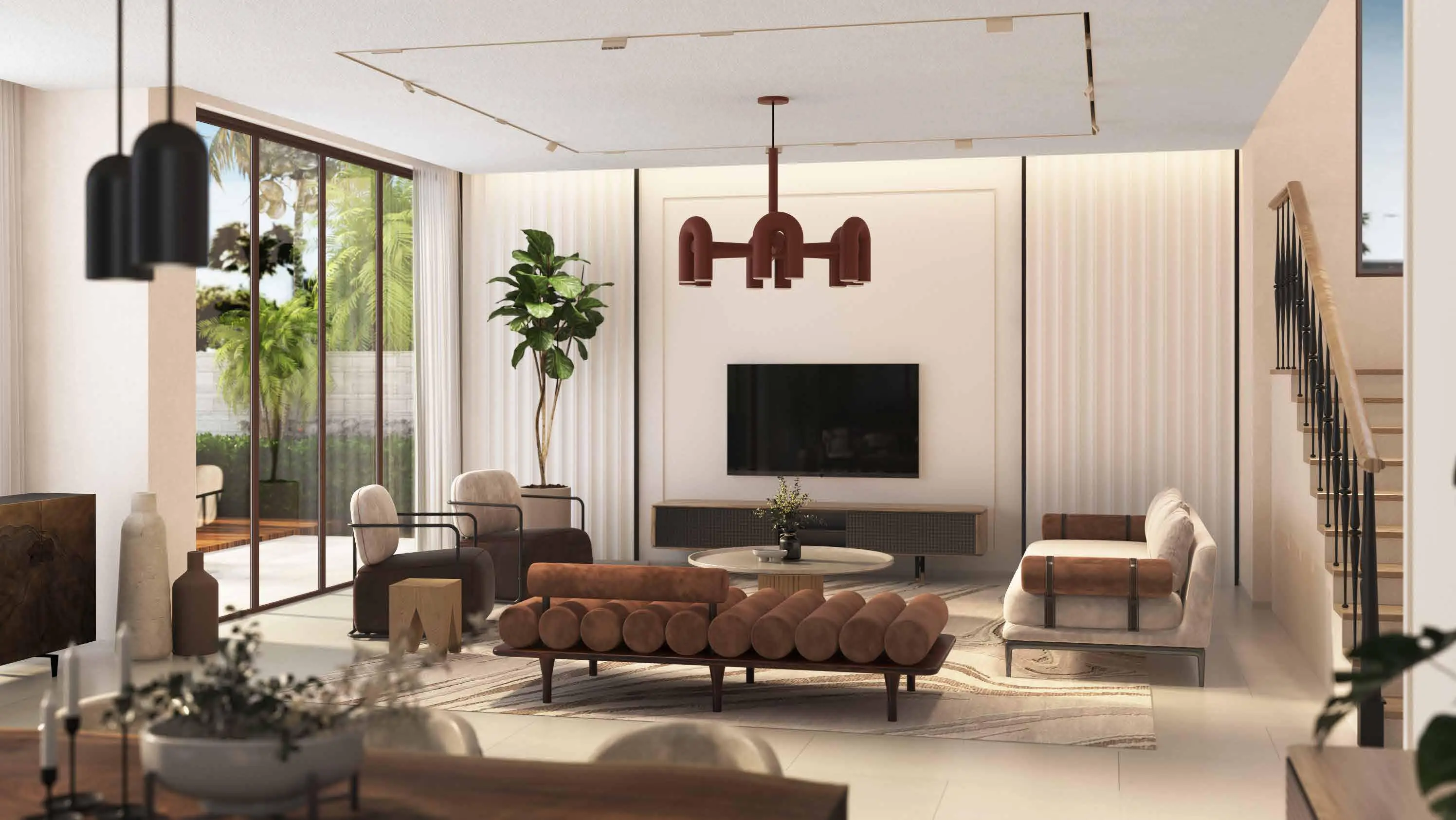 Damac Lagoons - Ibiza - Living Room Interior | DAMAC Properties