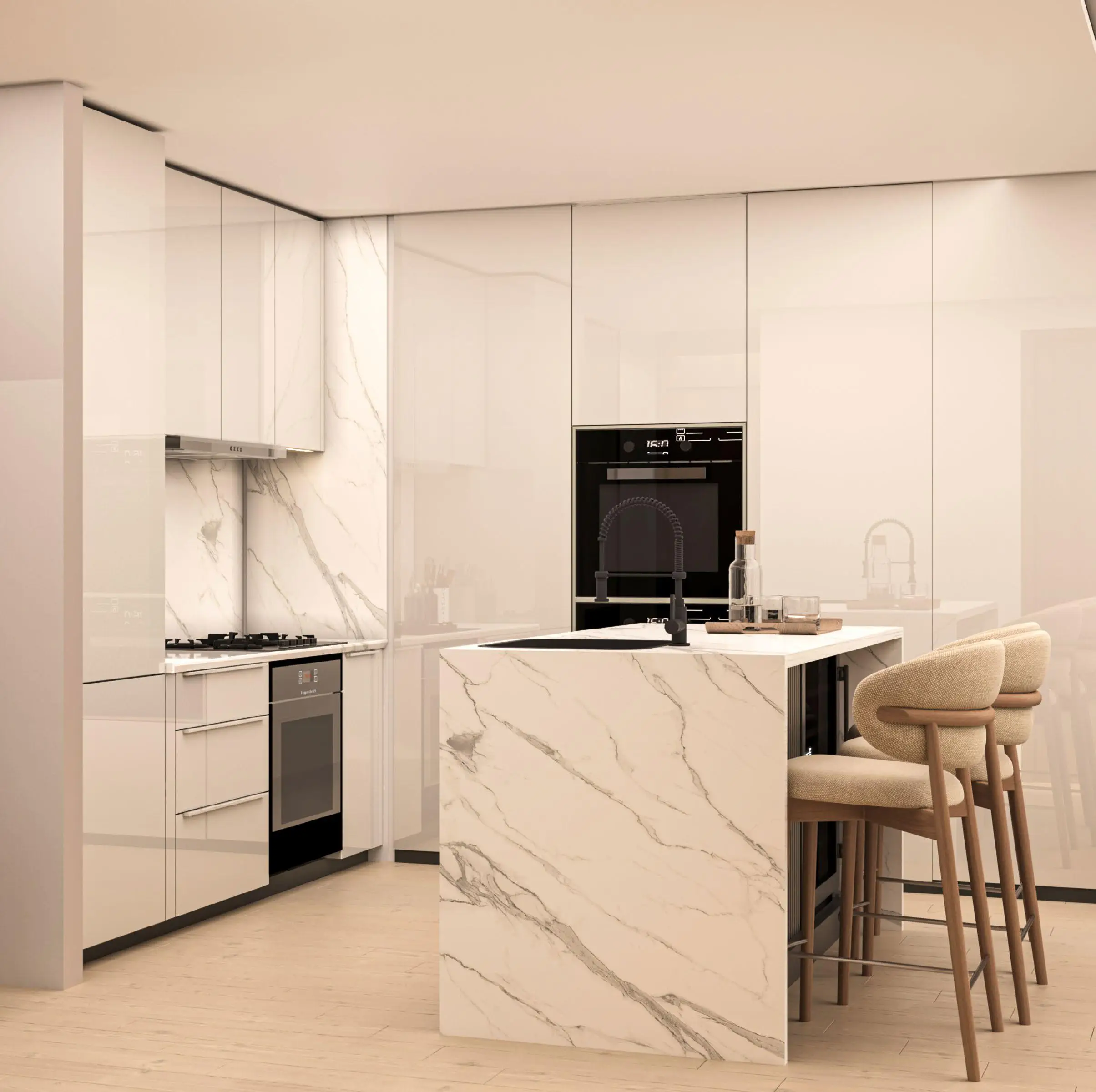 Binghatti Apex - Kitchen Interior | Binghatti Developers
