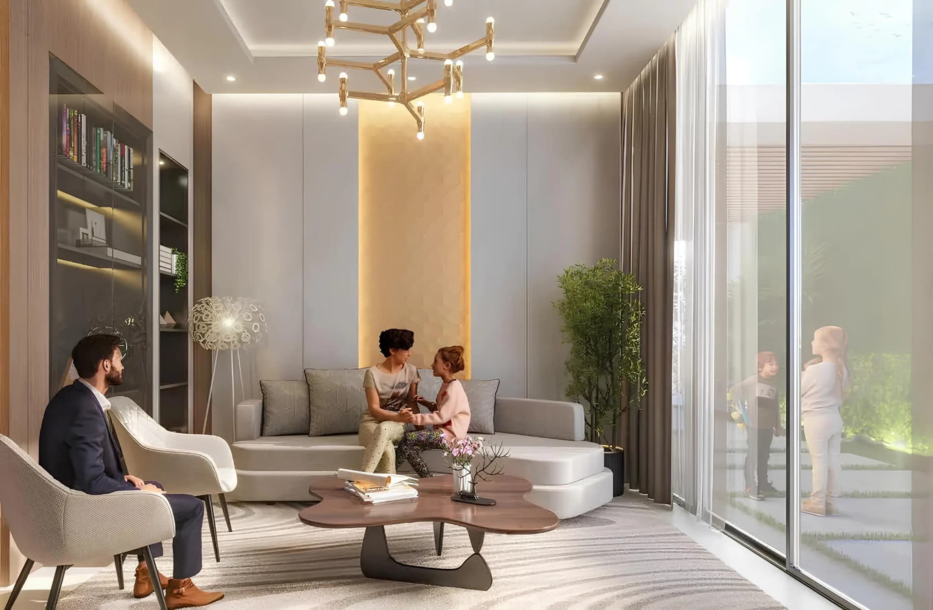 Natura - Living Room Interior | DAMAC Properties