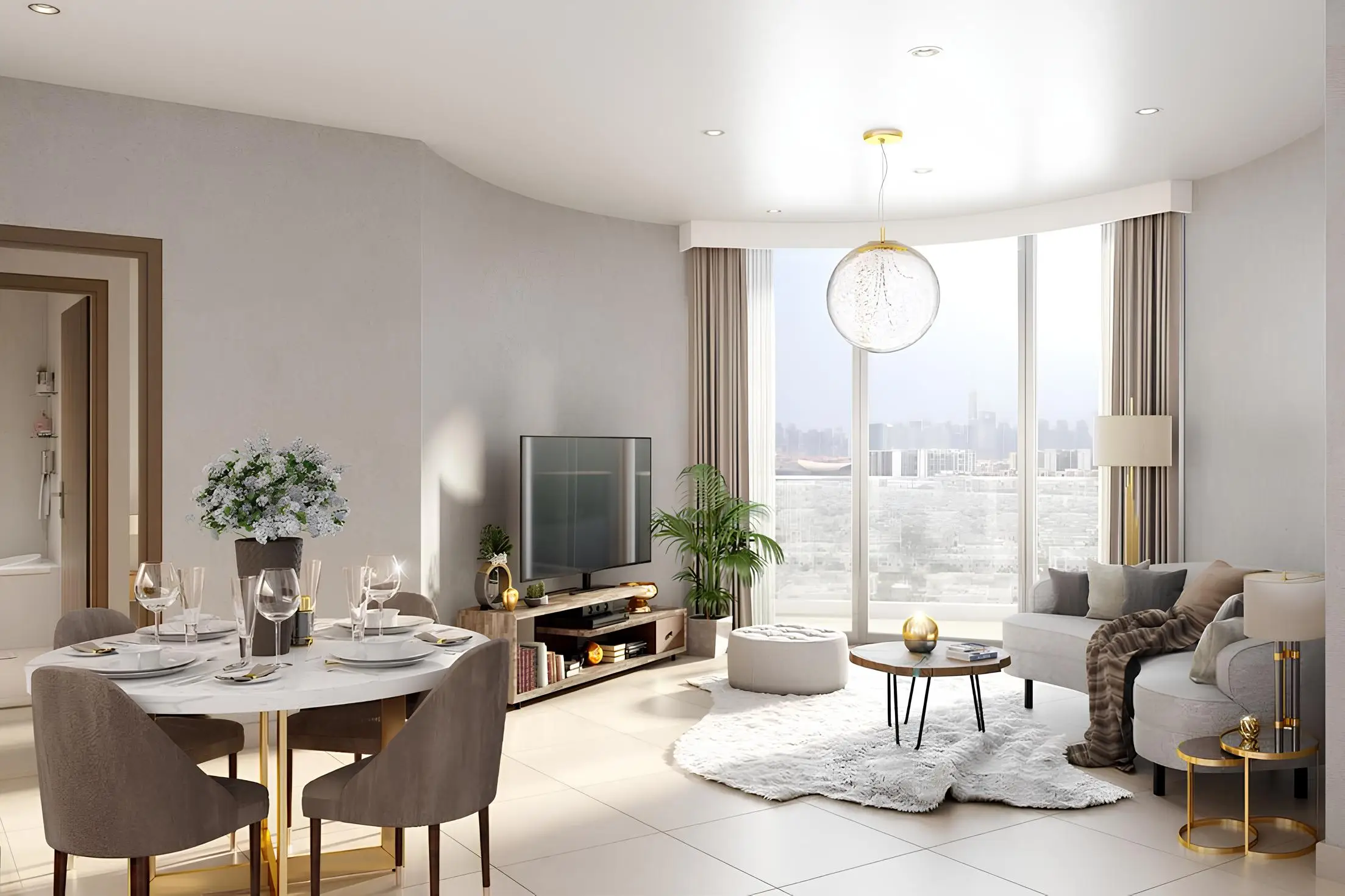 Azizi Jewel - Living Room Interior | Azizi Developments