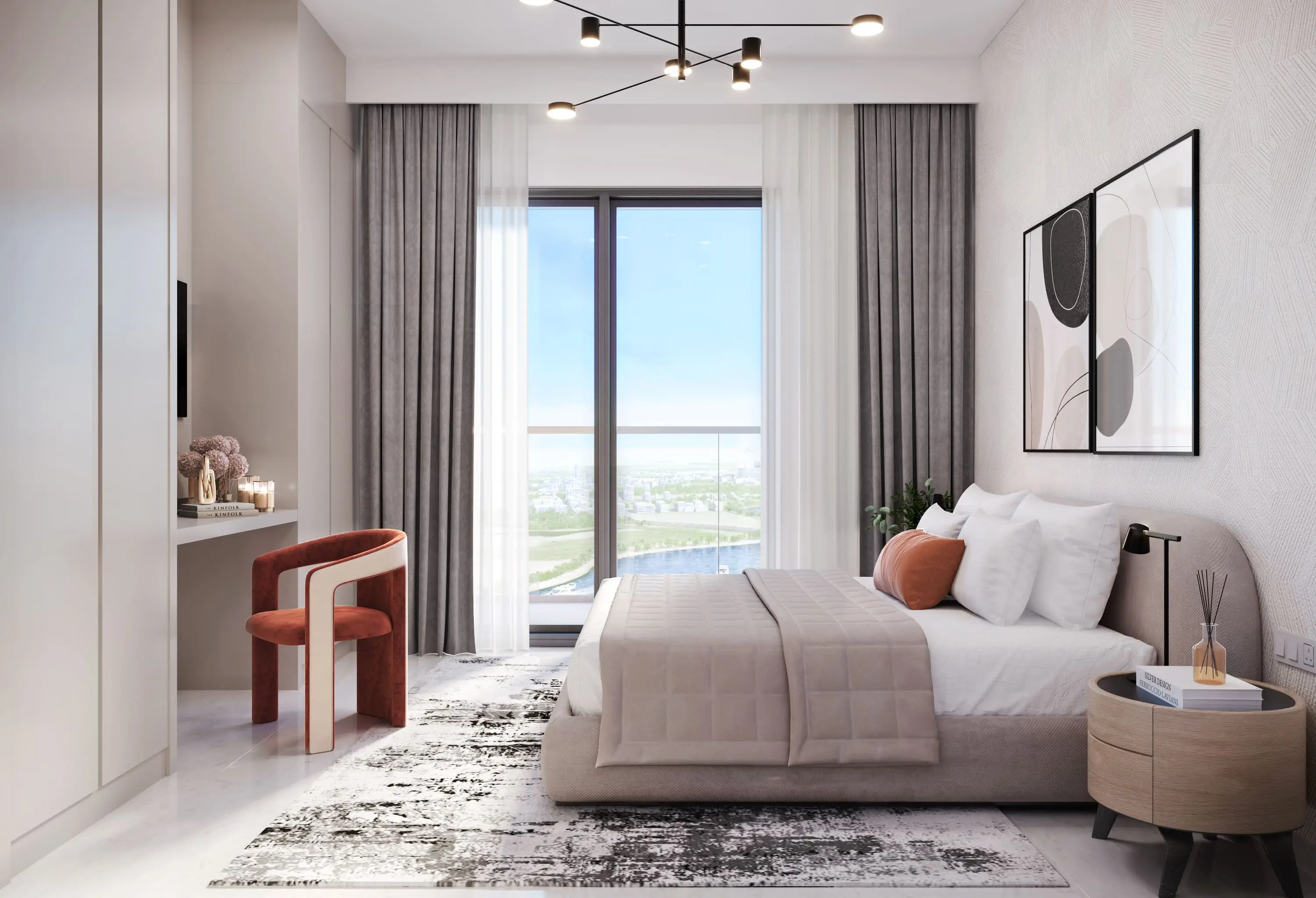 Beach Oasis 2 Тower A - Bedroom Interior | Azizi Developments