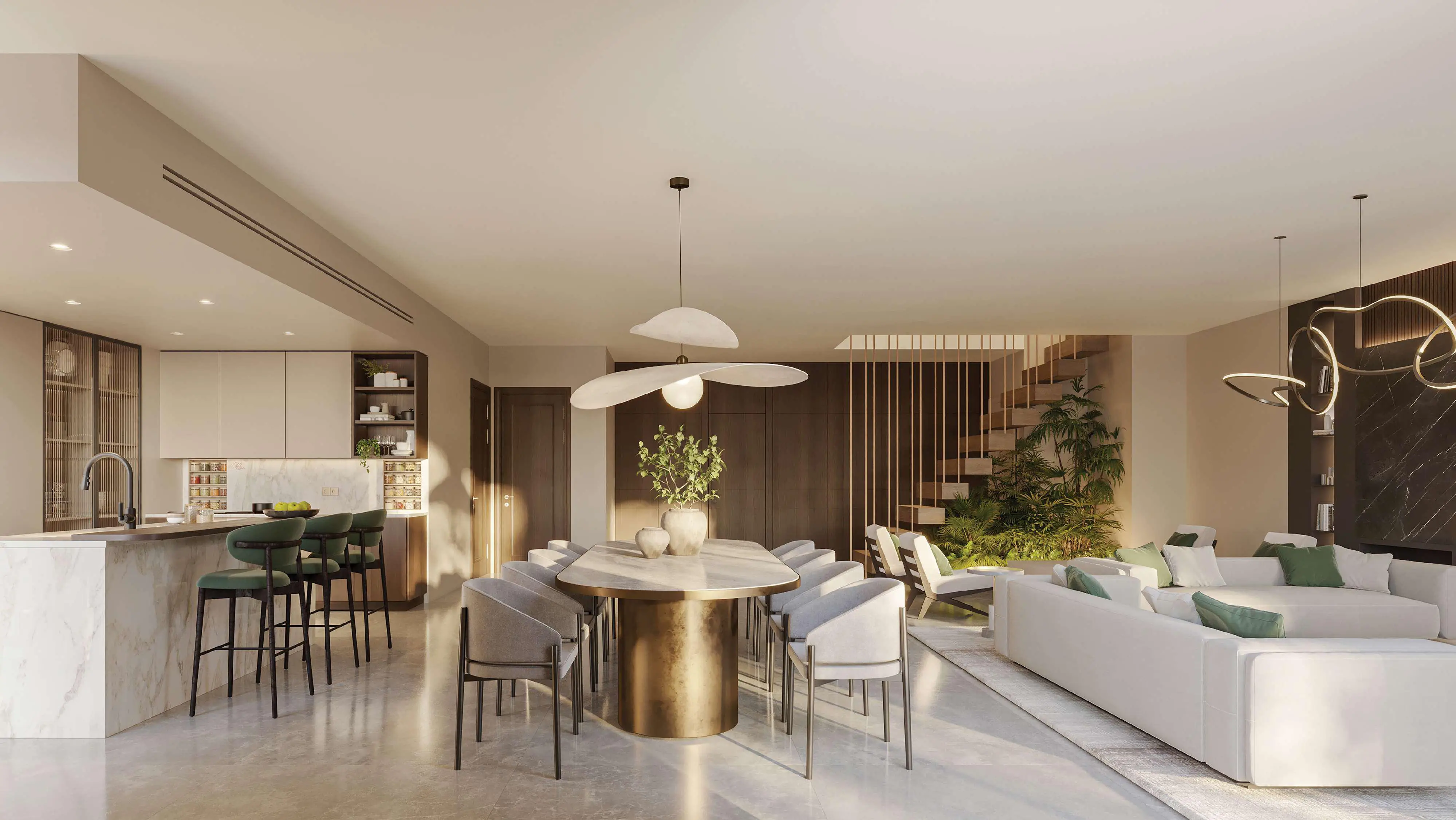 Sama Yas - Living Room Interior | Aldar Properties