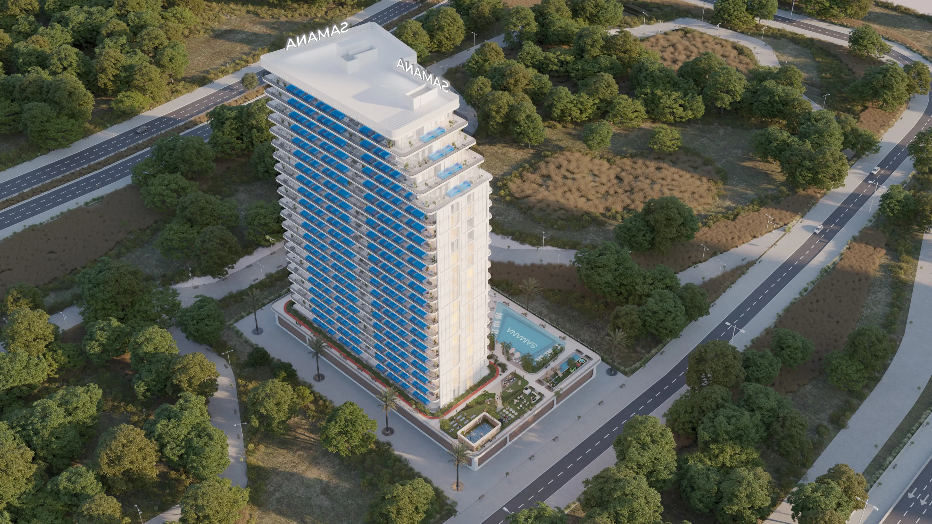 Lake Views 2 - Exterior Facade | Samana Developers