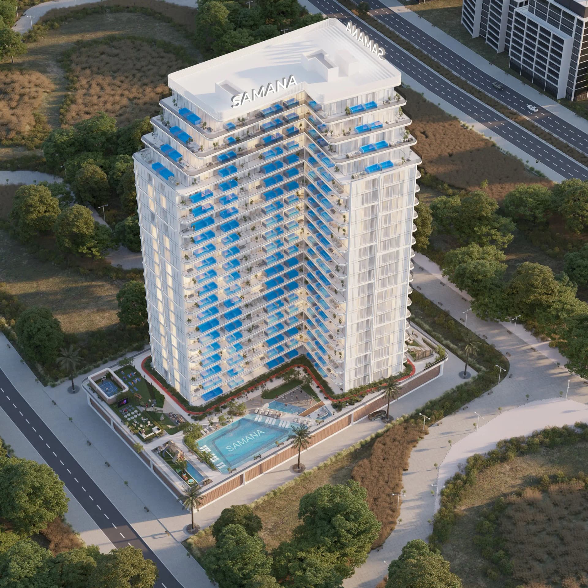 Lake Views 2 - Exterior Facade | Samana Developers