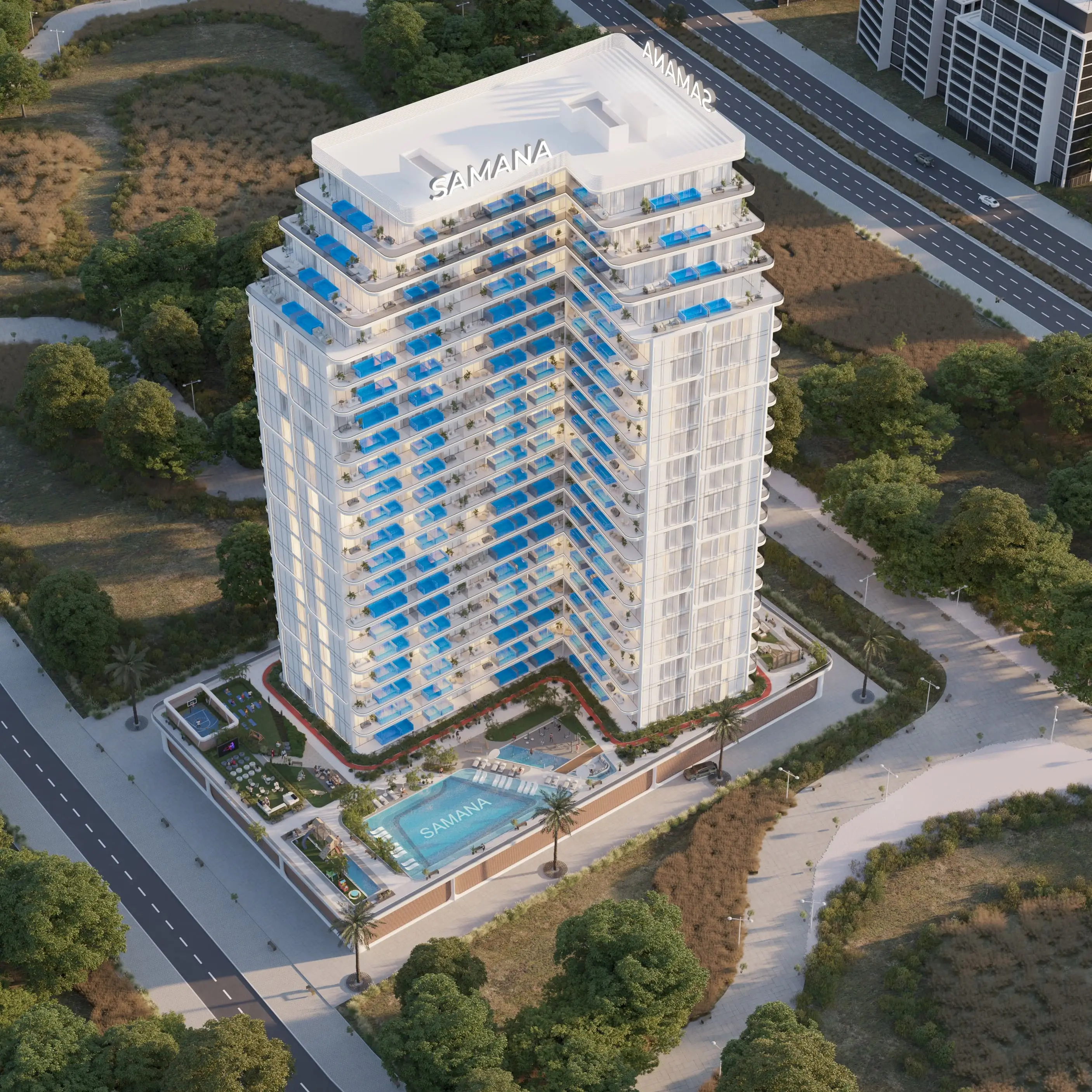 Lake Views 2 - Exterior Facade | Samana Developers