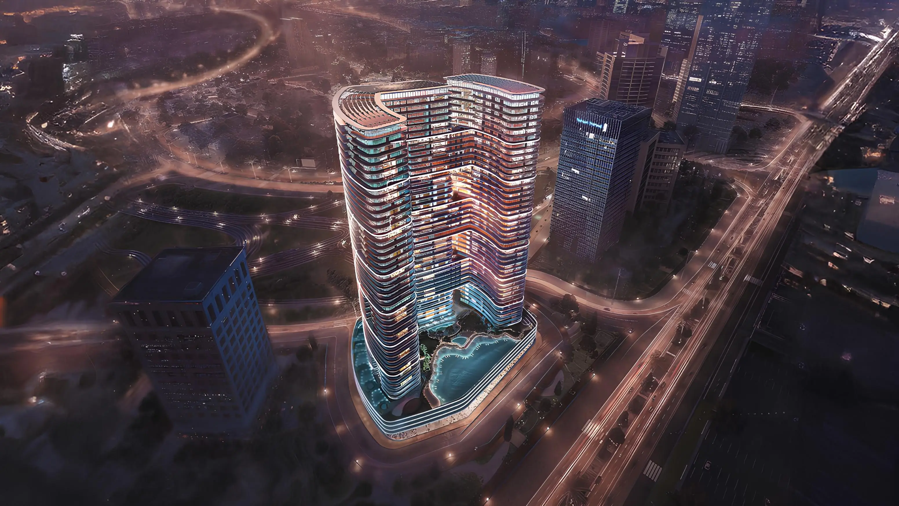 Binghatti Hills - Exterior Facade | Binghatti Developers