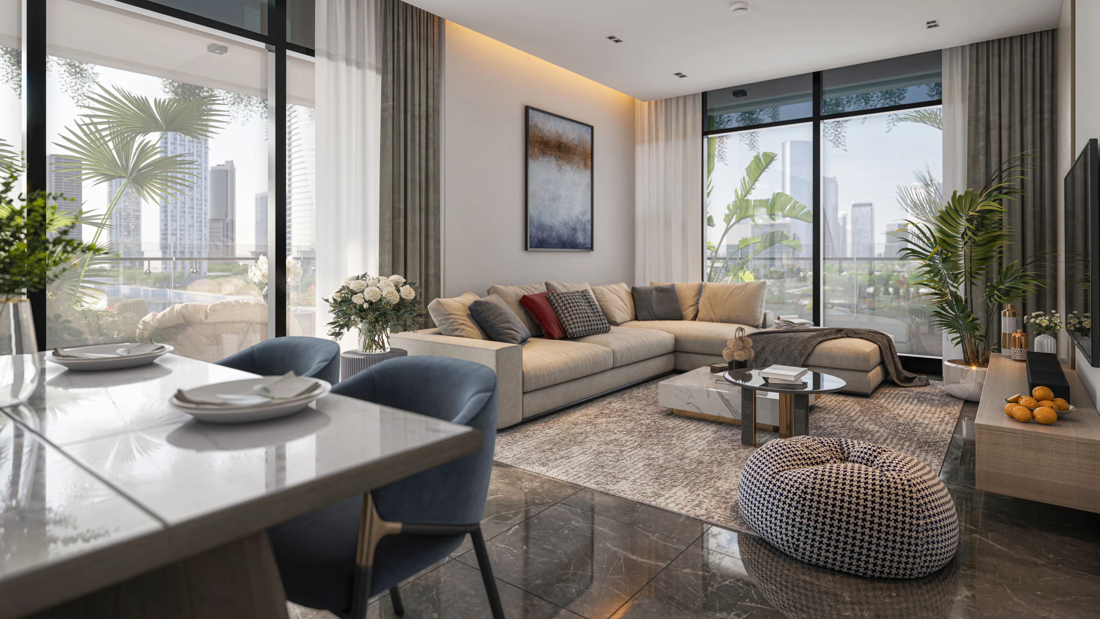 Reportage Tower - Living Room Interior | Reportage Properties