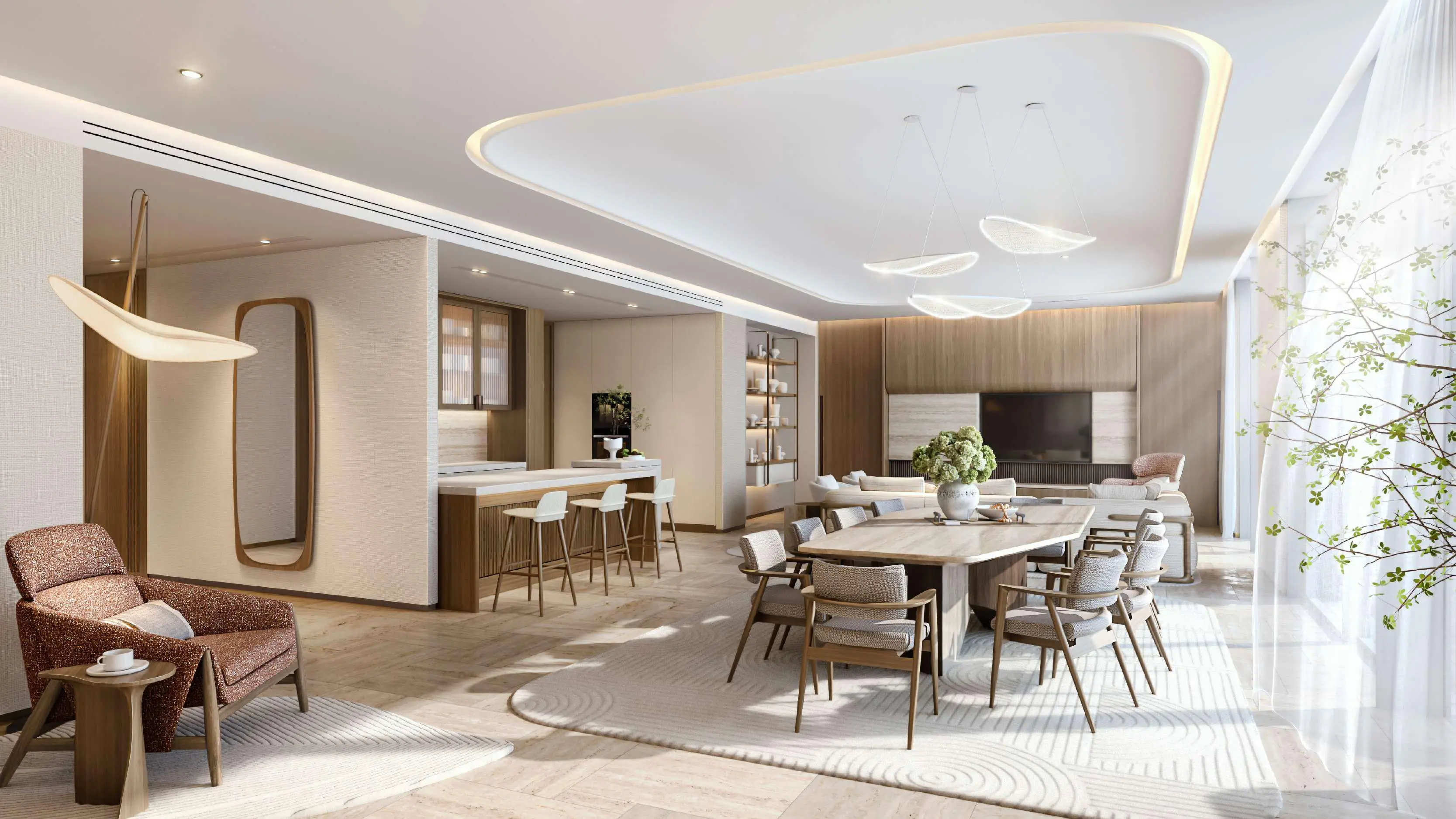 SHA Emirates - Living Room Interior | IMKAN Properties