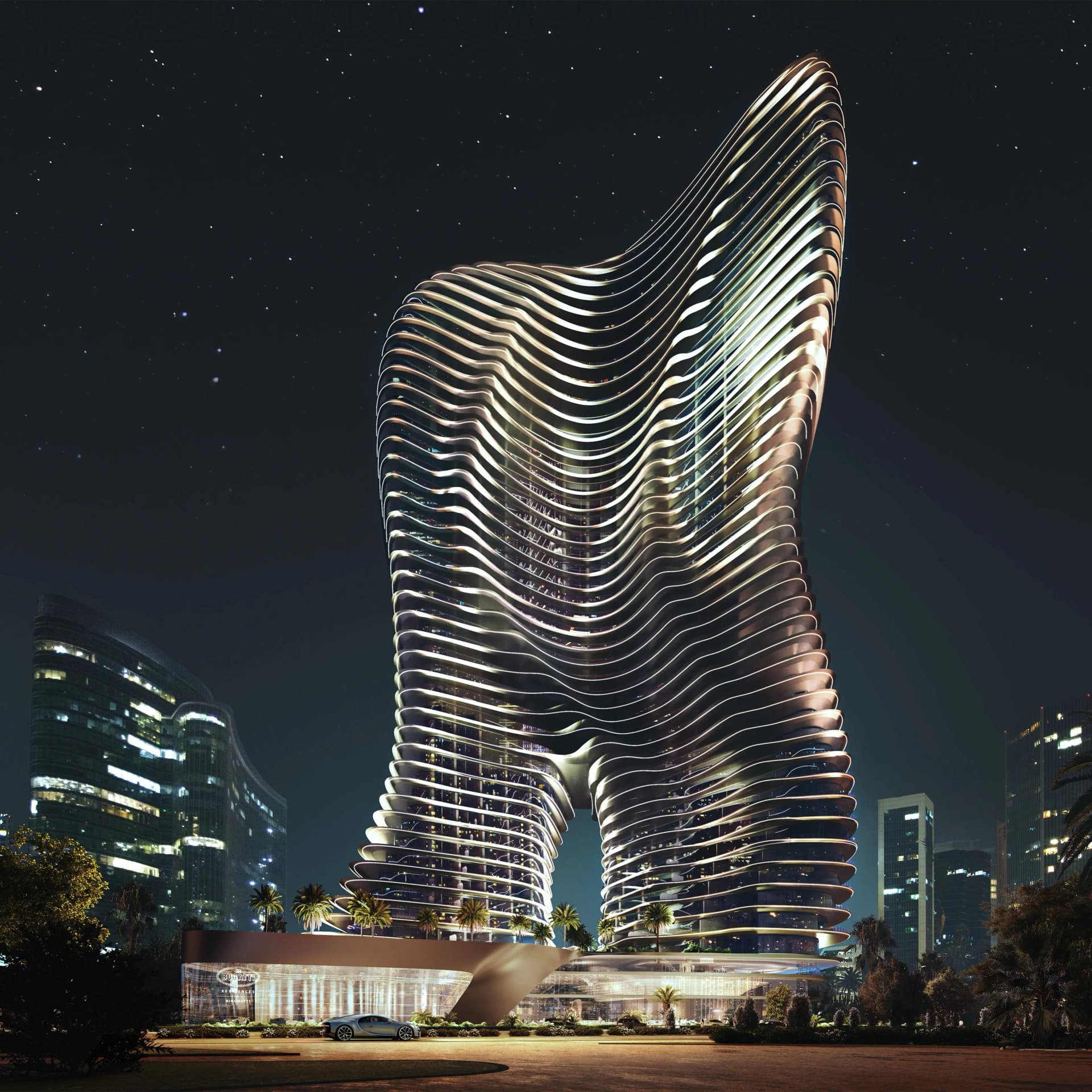 Bugatti Residences By Binghatti - Exterior Facade | Binghatti Developers