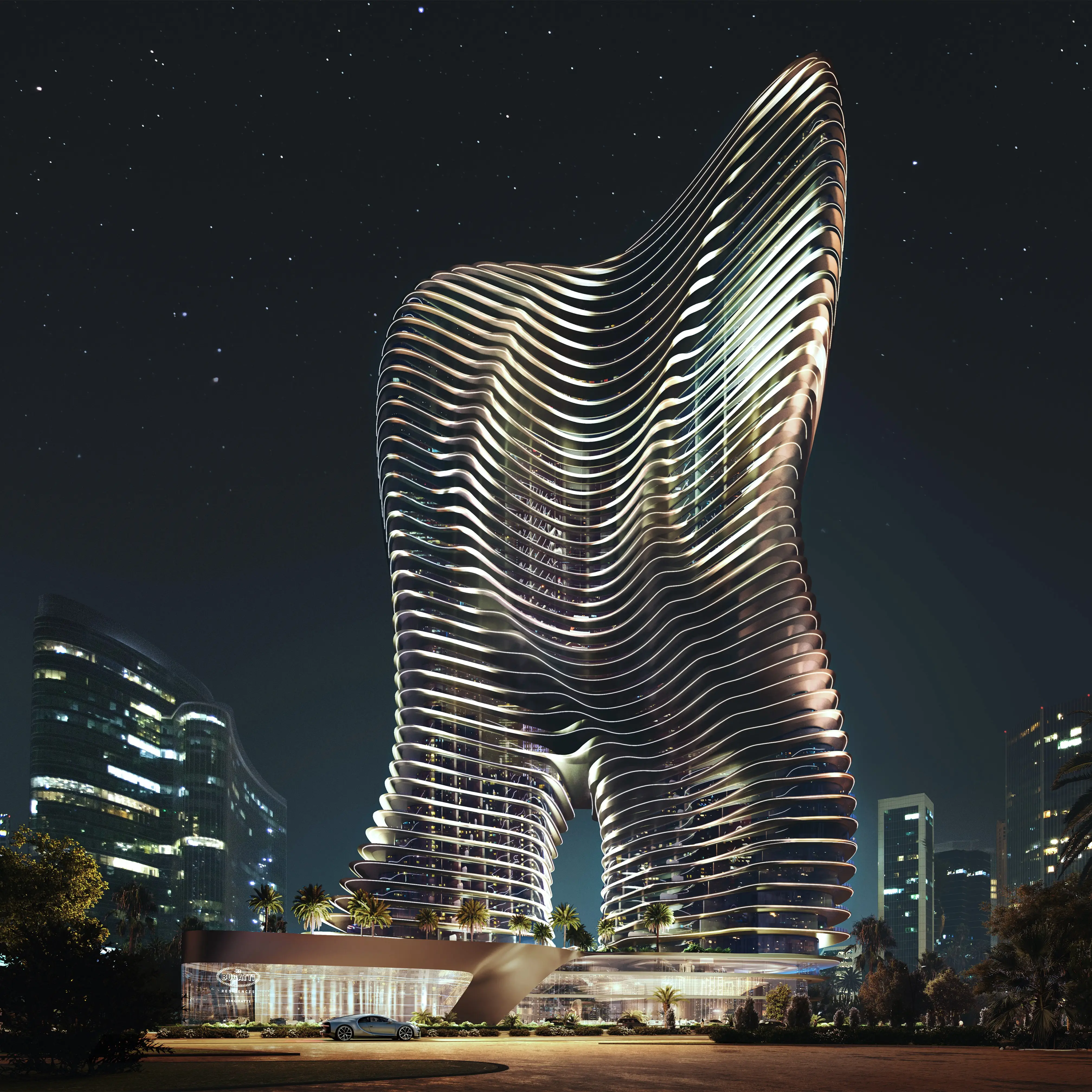 Bugatti Residences By Binghatti - Exterior Facade | Binghatti Developers