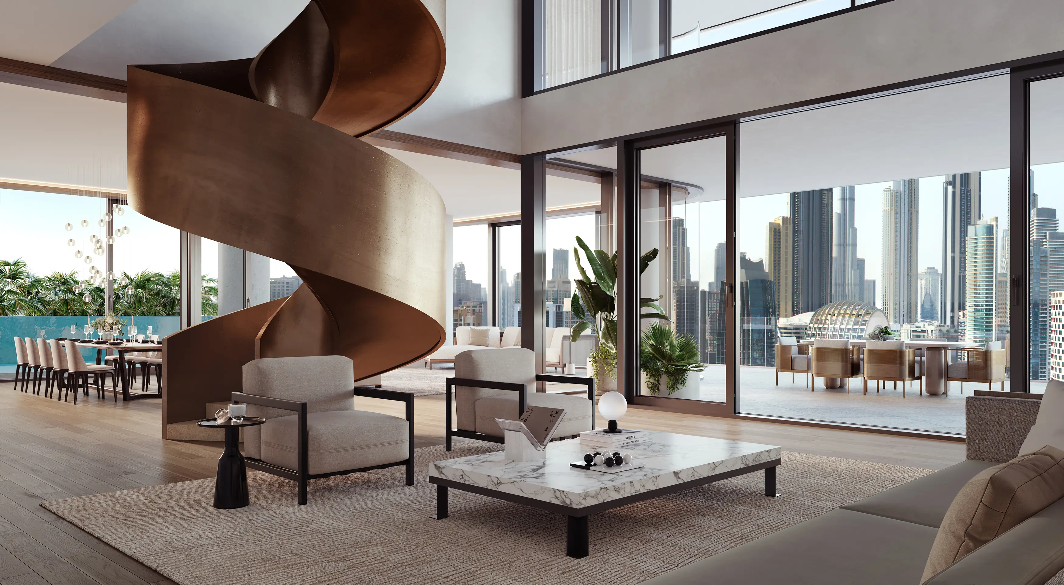 Vela Dorchester Collection - Living Room Interior | Omniyat Properties