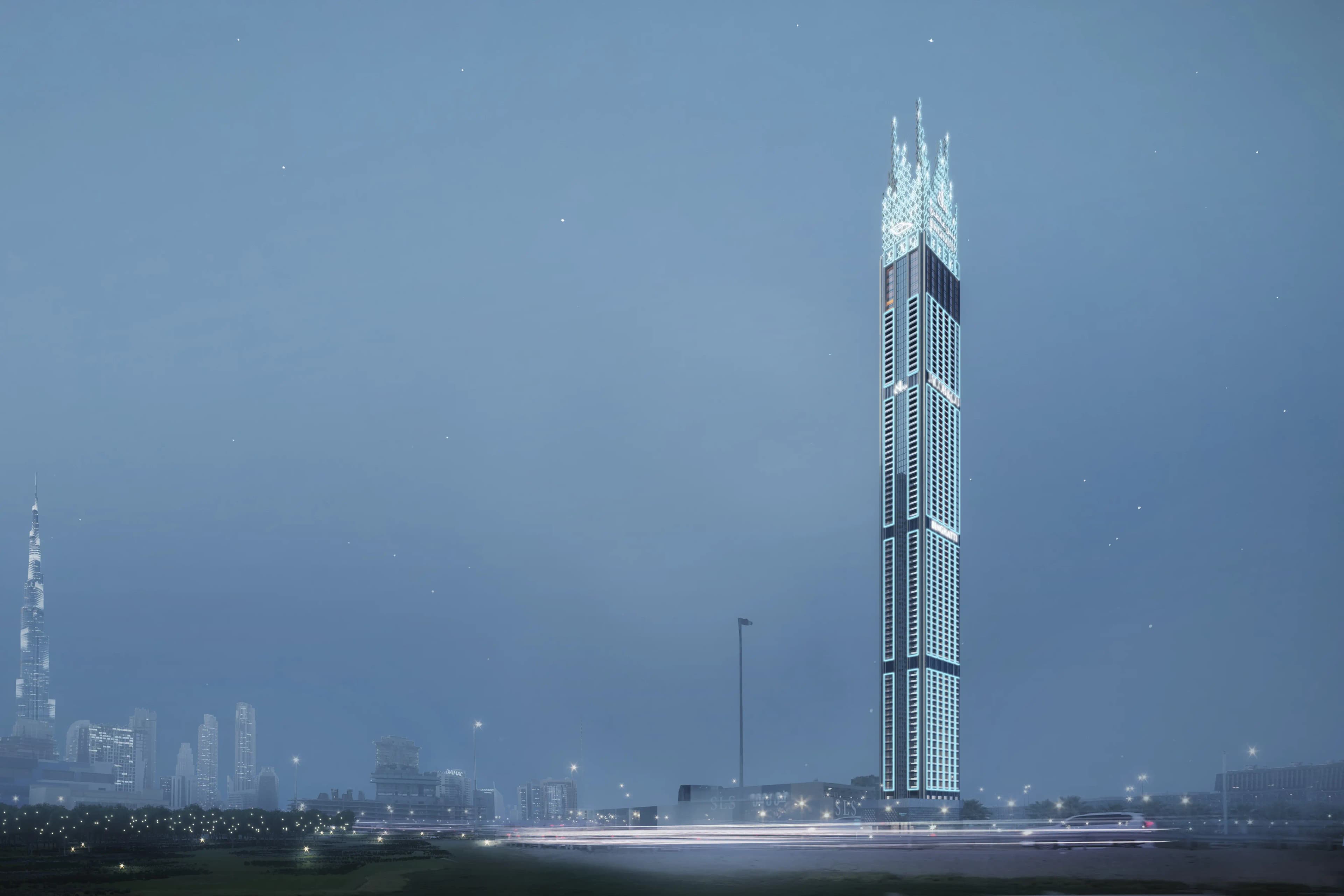 Burj Binghatti Jacob & Co Residences - Exterior Facade | Binghatti Developers