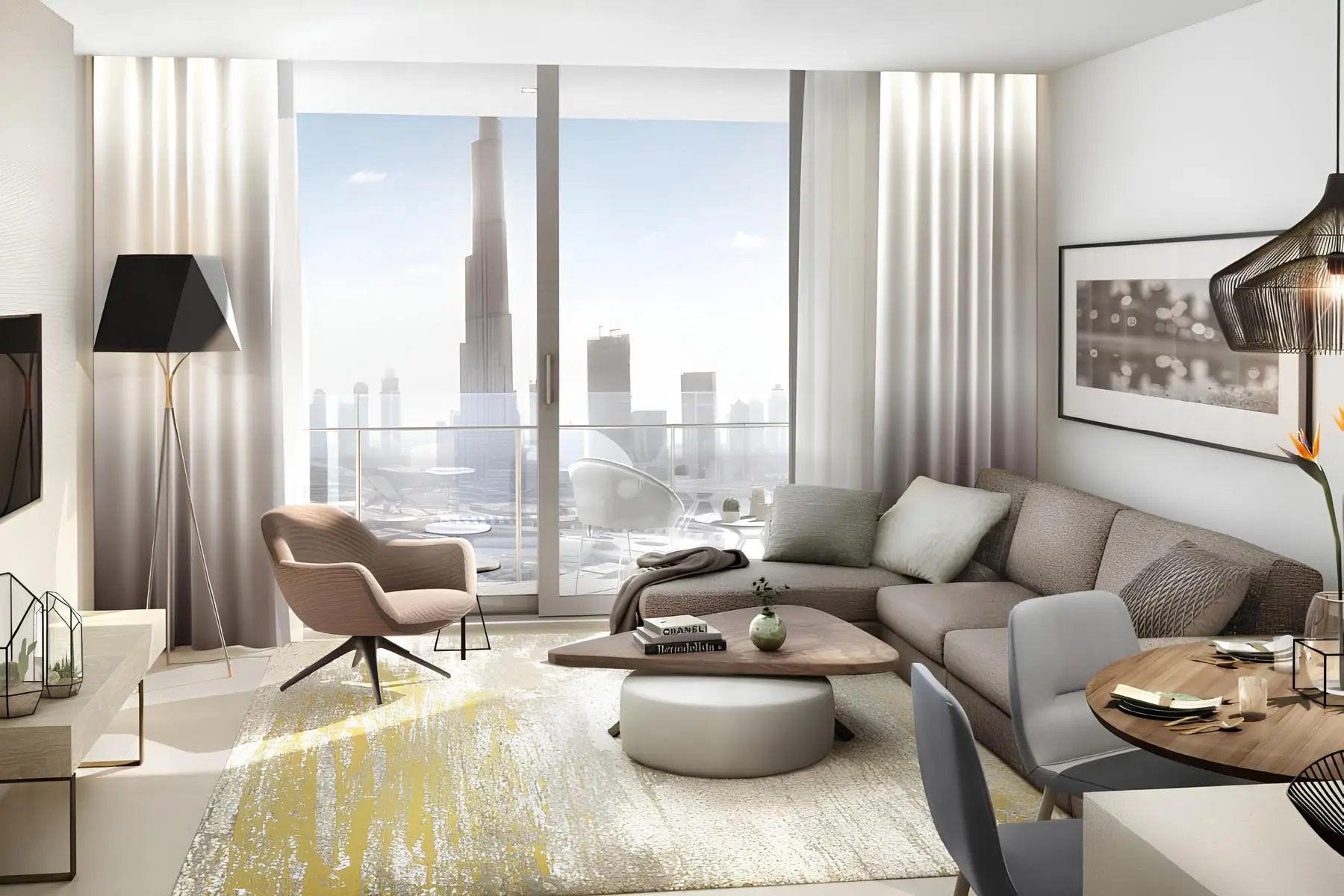 Vida Dubai Mall - Living Room Interior | Emaar Properties