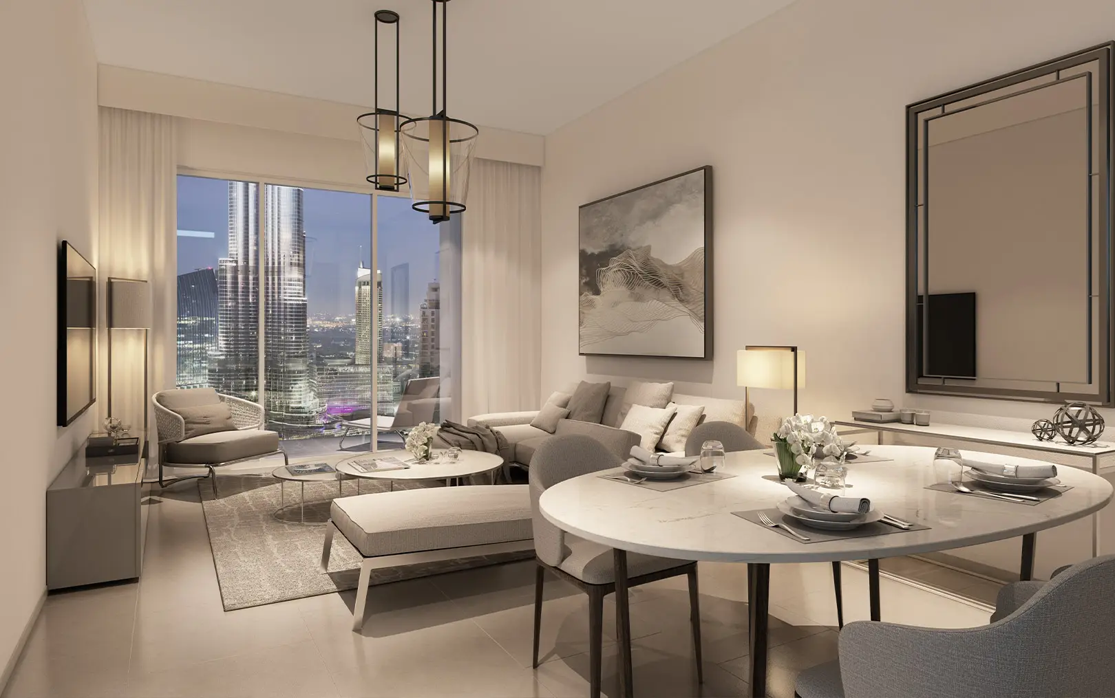Act One Act Two - Living Room Interior | Emaar Properties