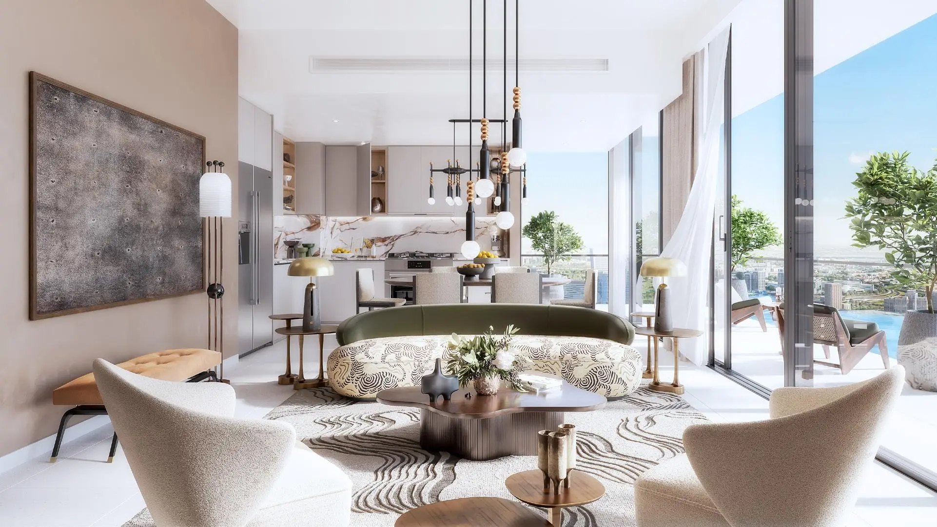 Creek Waters 2 - Living Room Interior | Emaar Properties