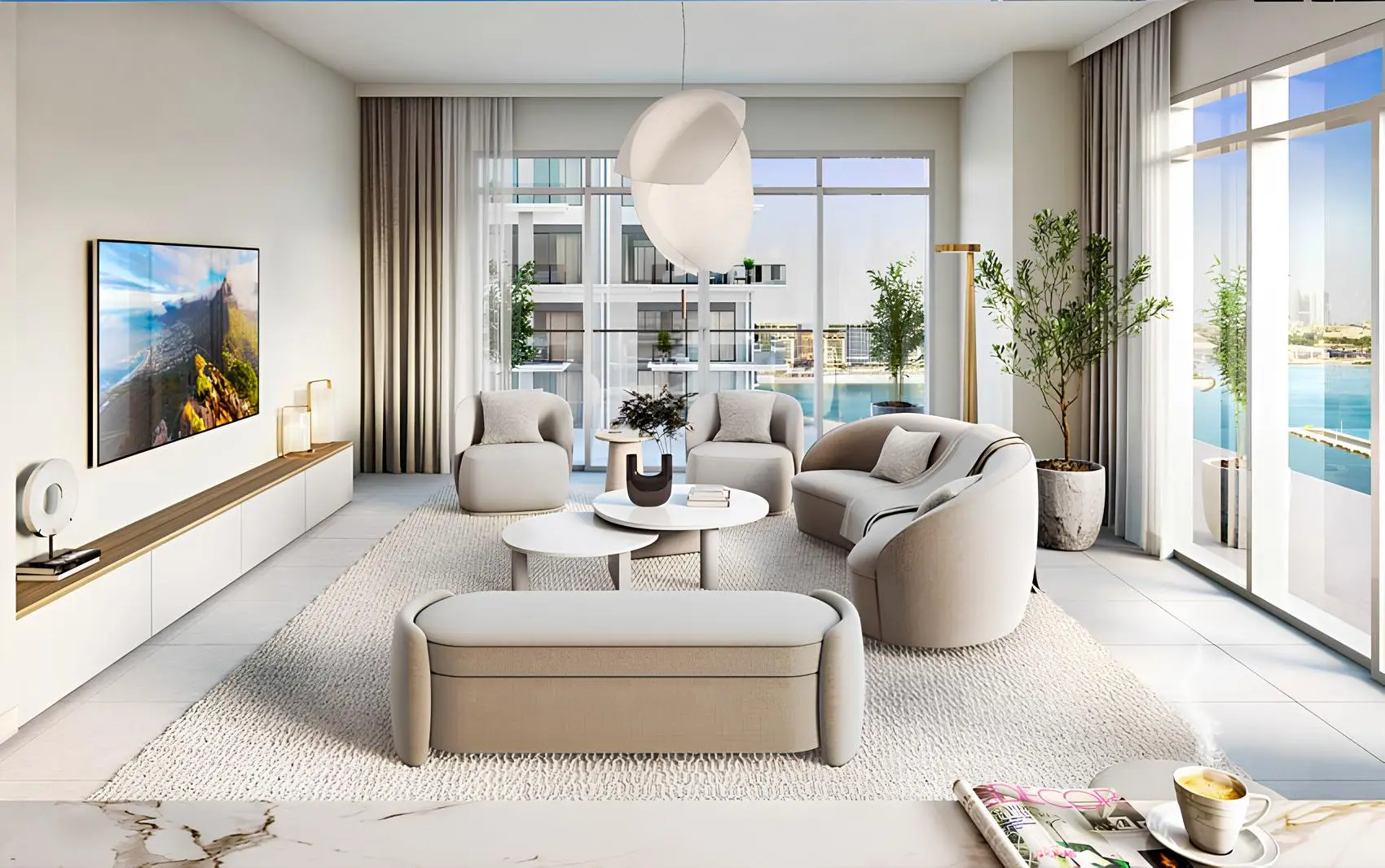 Bayview by Address Resorts - Living Room Interior | Emaar Properties