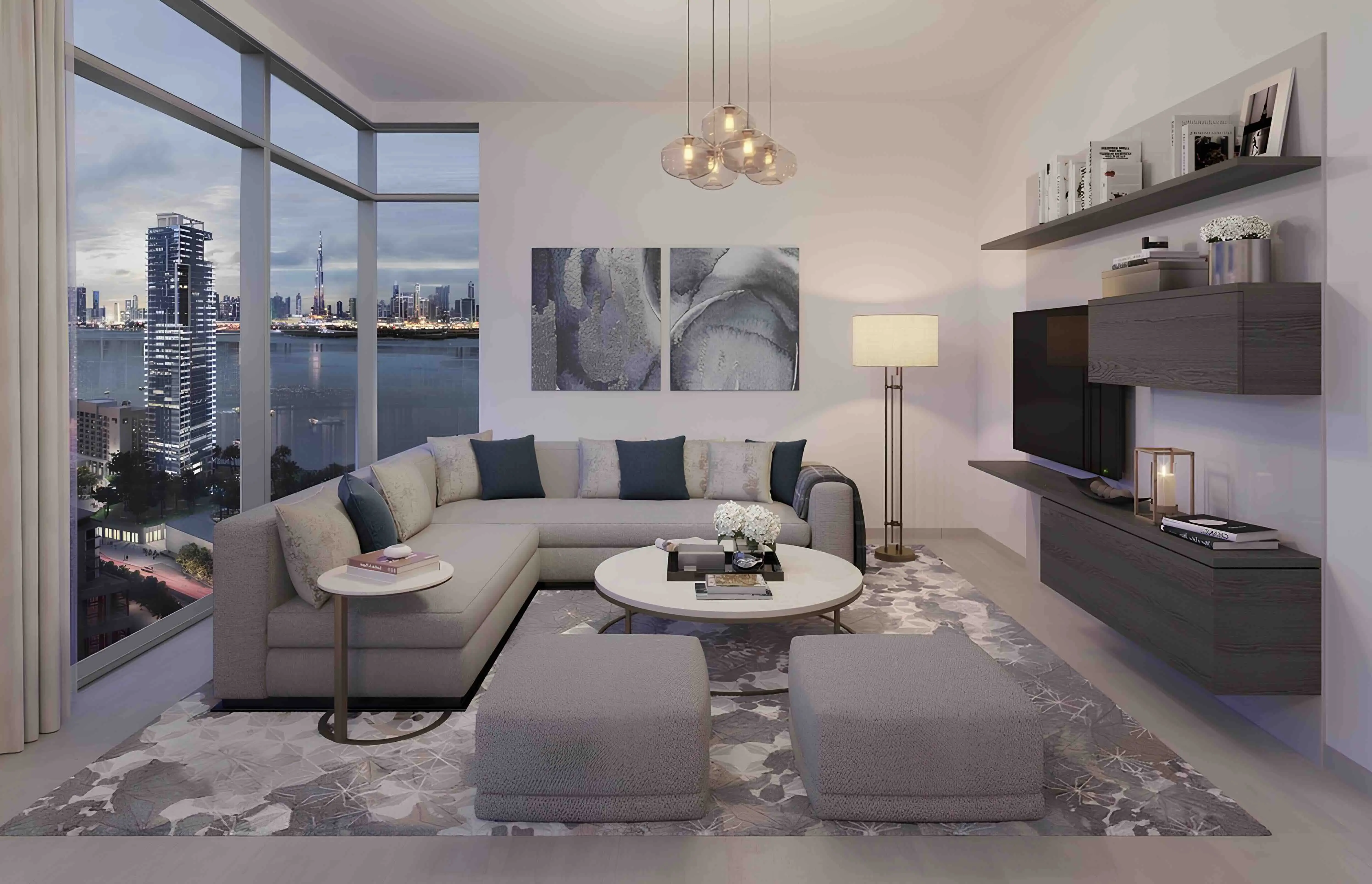 Creek Rise - Living Room Interior | Emaar Properties