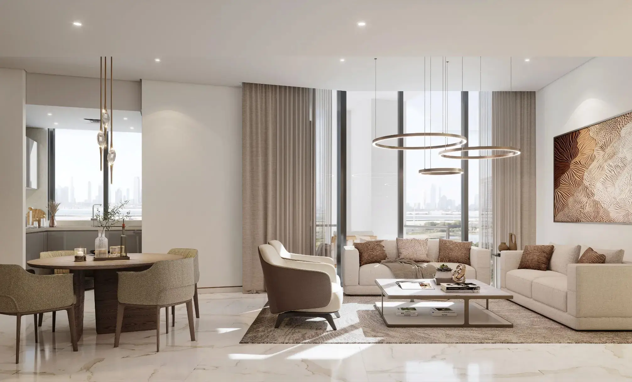 Sobha Hartland II - Living Room Interior | Sobha Realty