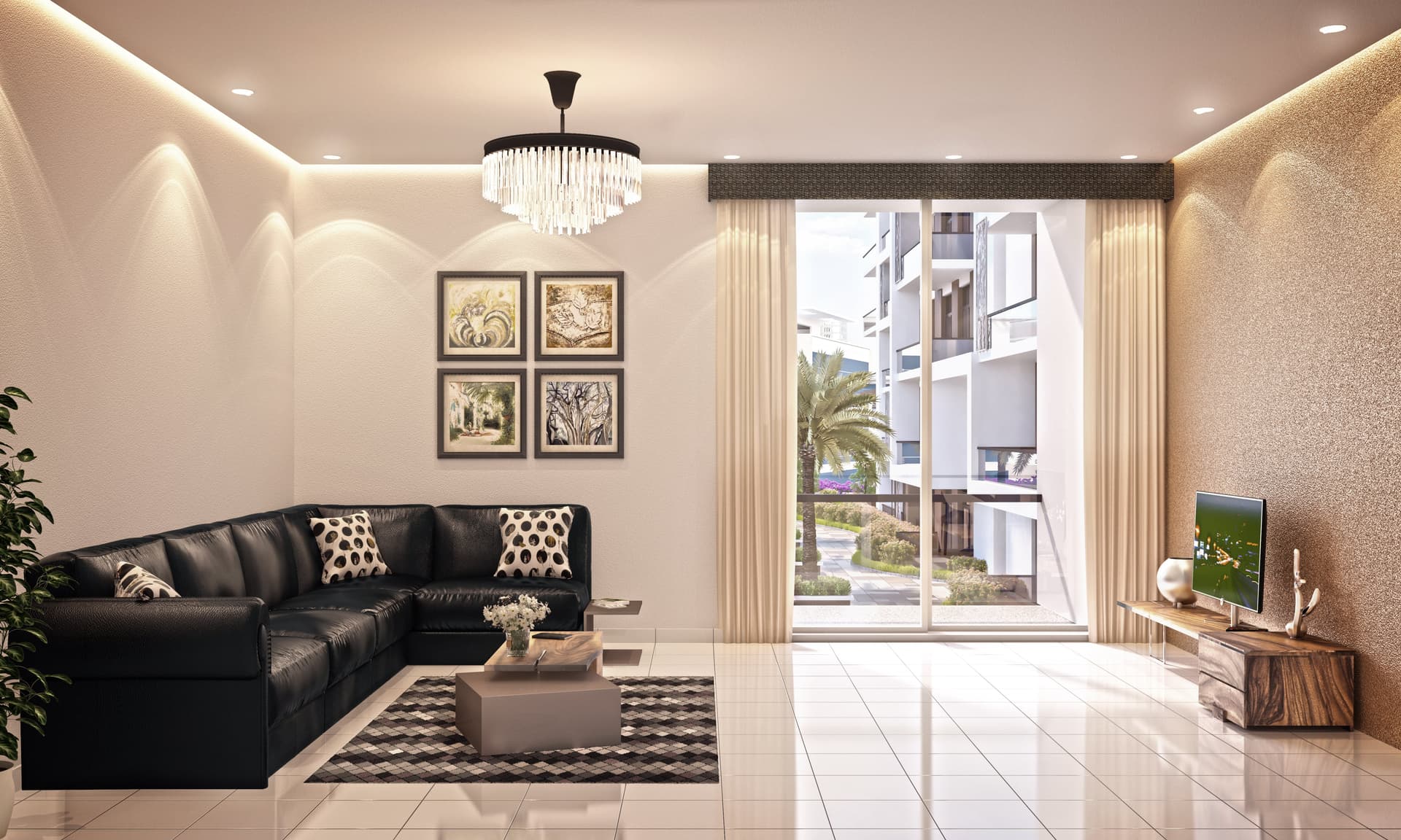 Jewelz - Living Room Interior | Danube Properties