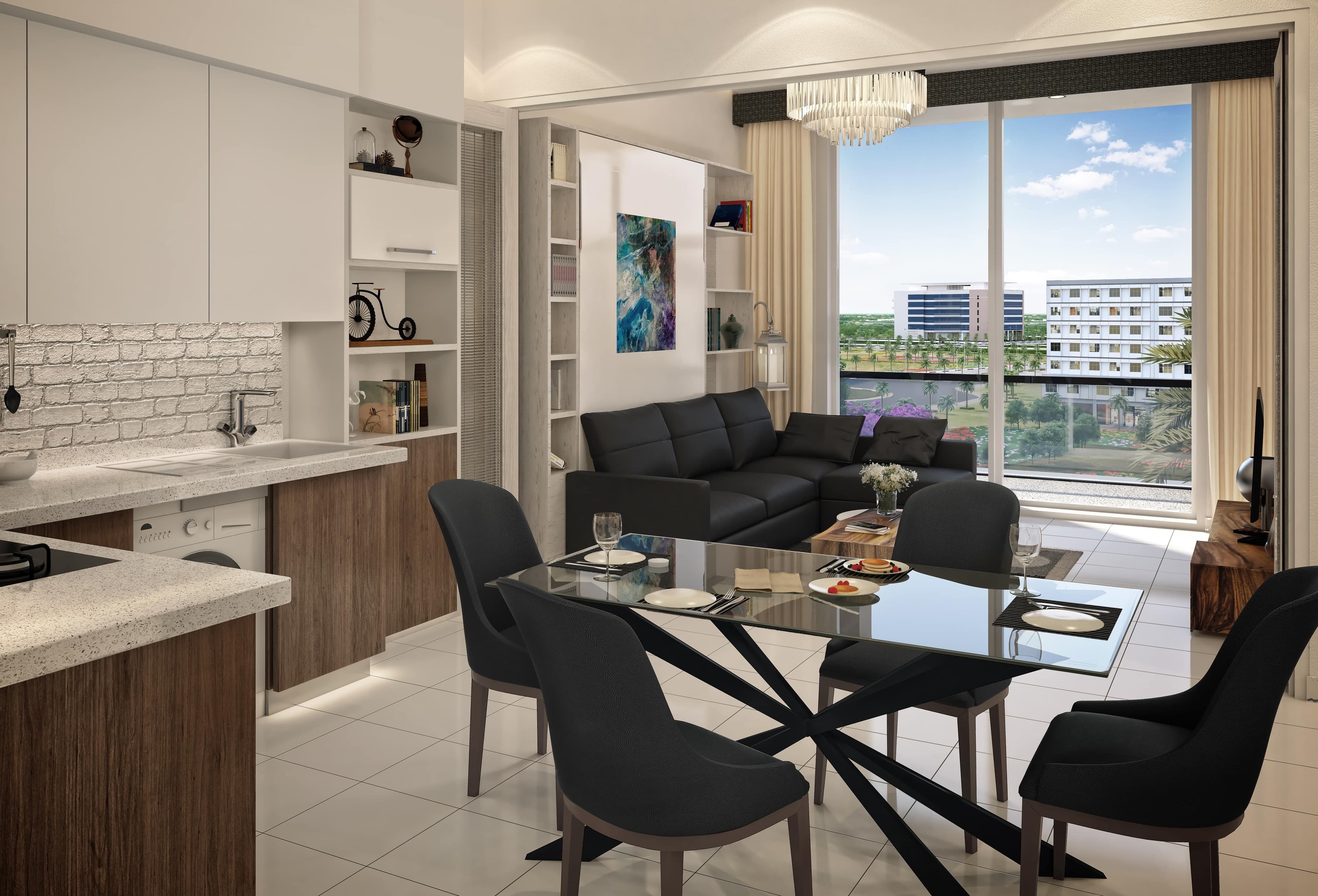 Jewelz - Kitchen Interior | Danube Properties