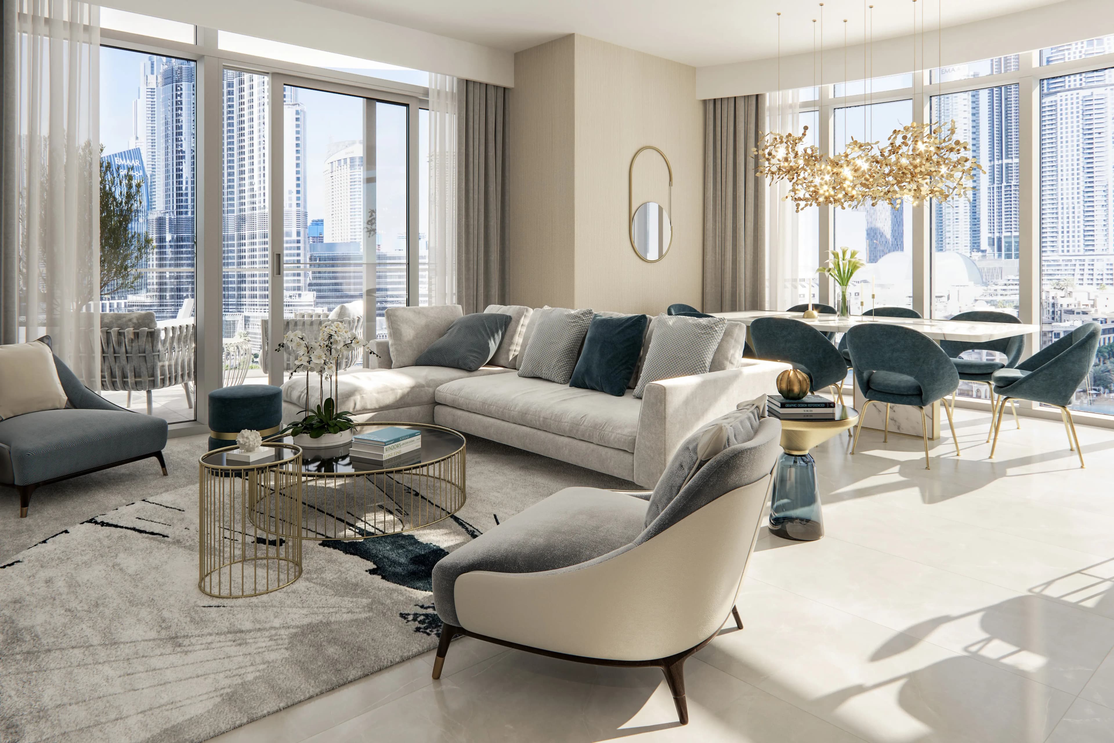 Grande Signature Residences - Living Room Interior | Emaar Properties