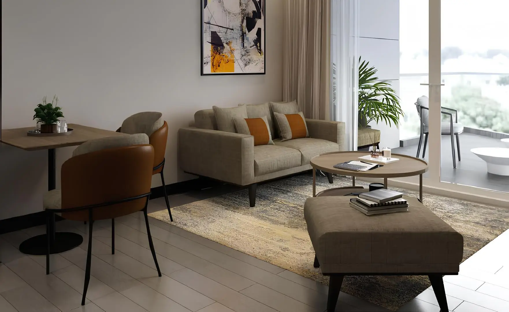 Navitas Hotel & Residences - Living Room Interior | DAMAC Properties