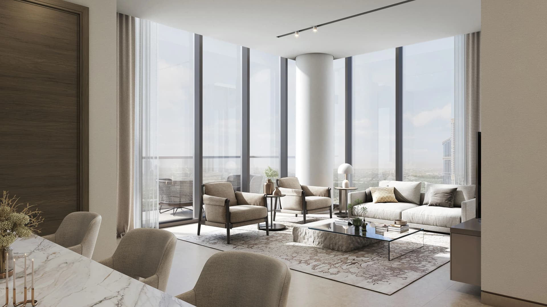Sobha Hartland II - Living Room Interior | Sobha Realty