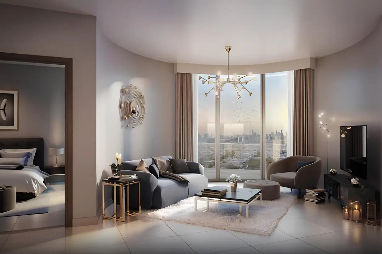 Azizi Neila - Living Room Interior | Azizi Developments