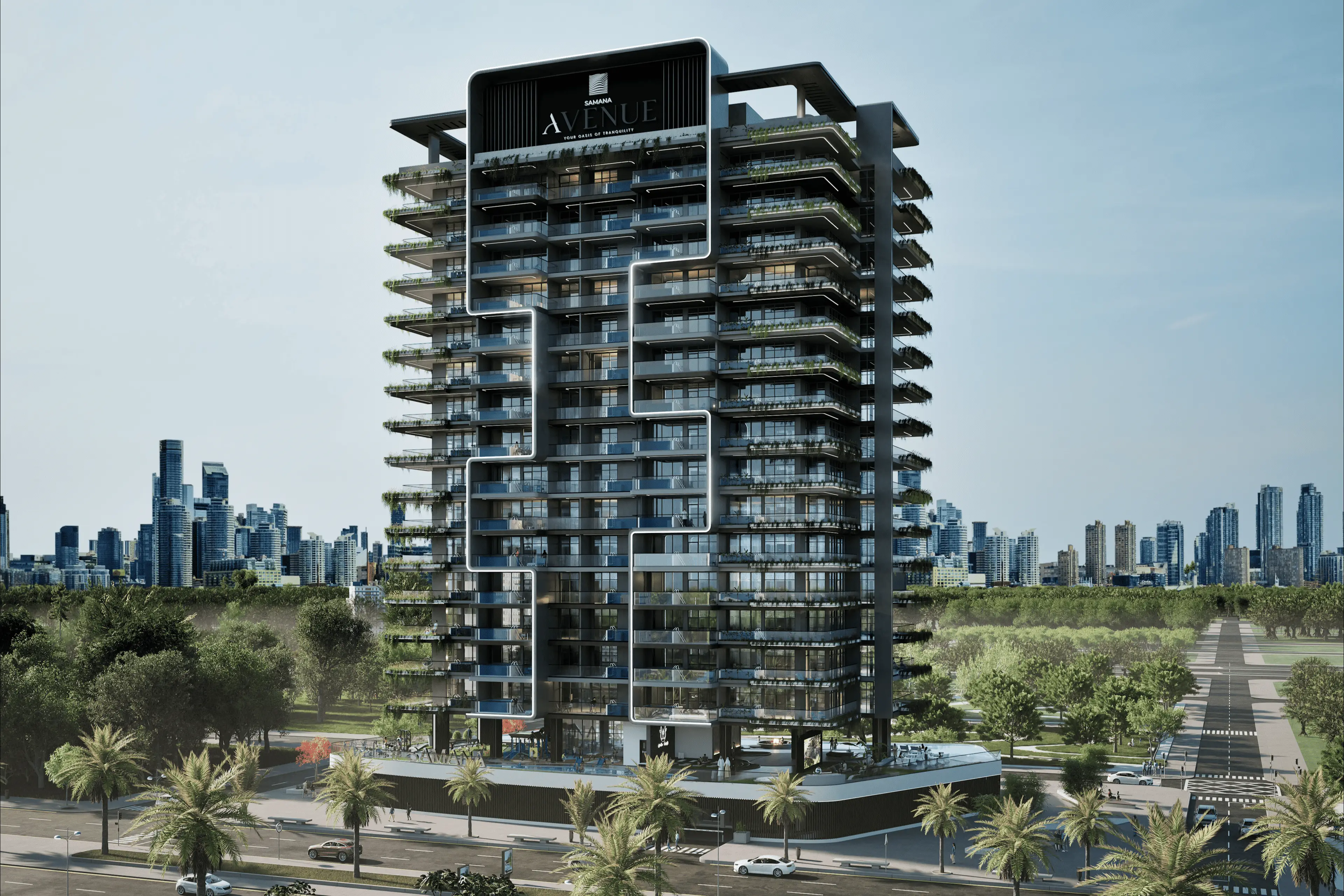 Samana Avenue - Exterior Facade | Samana Developers
