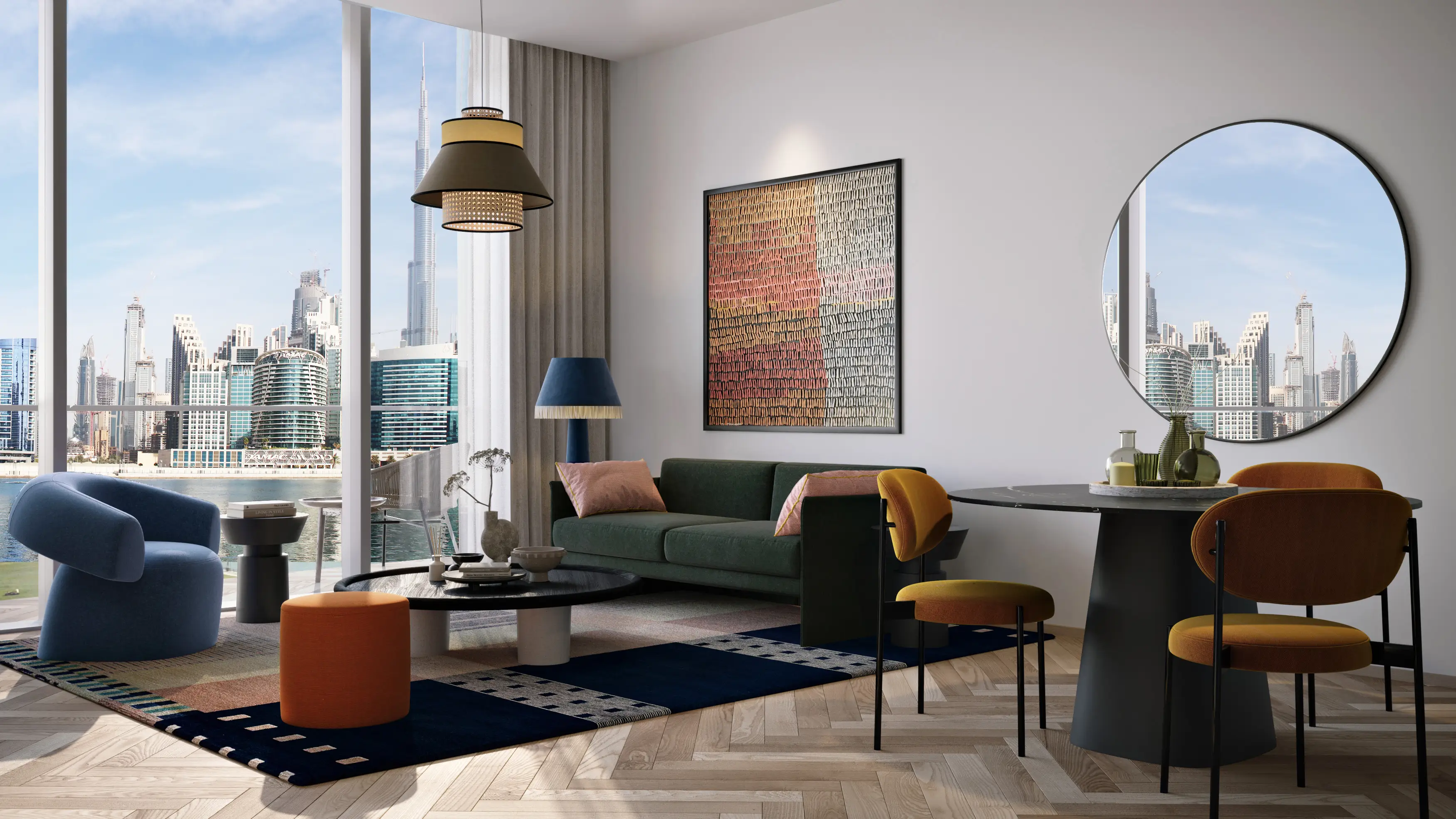 Peninsula Three - Living Room Interior | Select Group