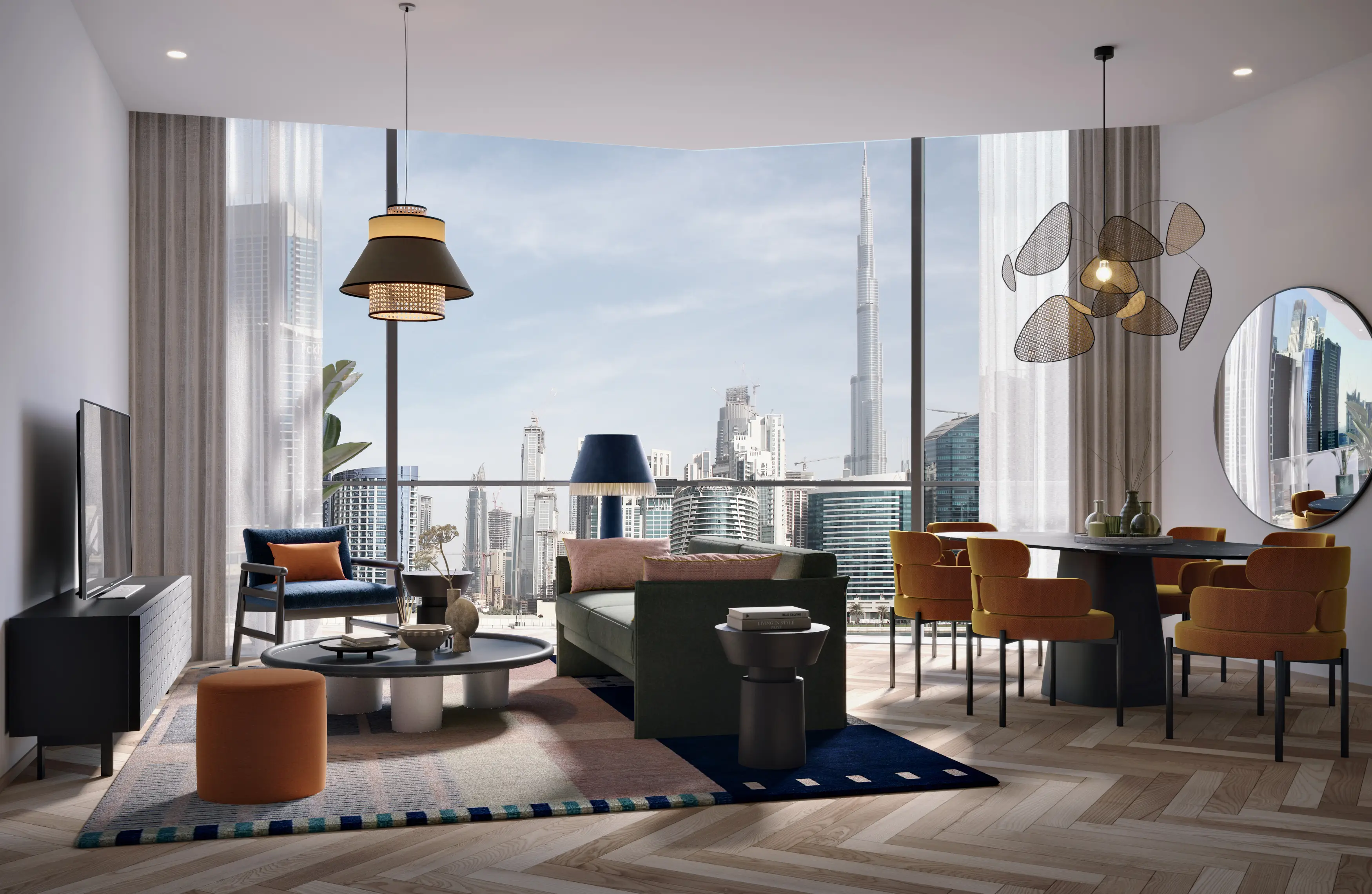 Peninsula Three - Living Room Interior | Select Group