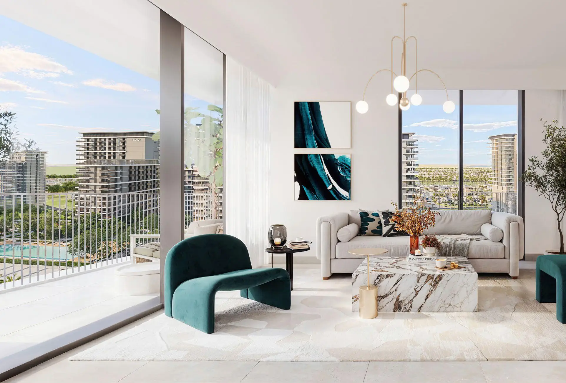 Parkland - Living Room Interior | Emaar Properties