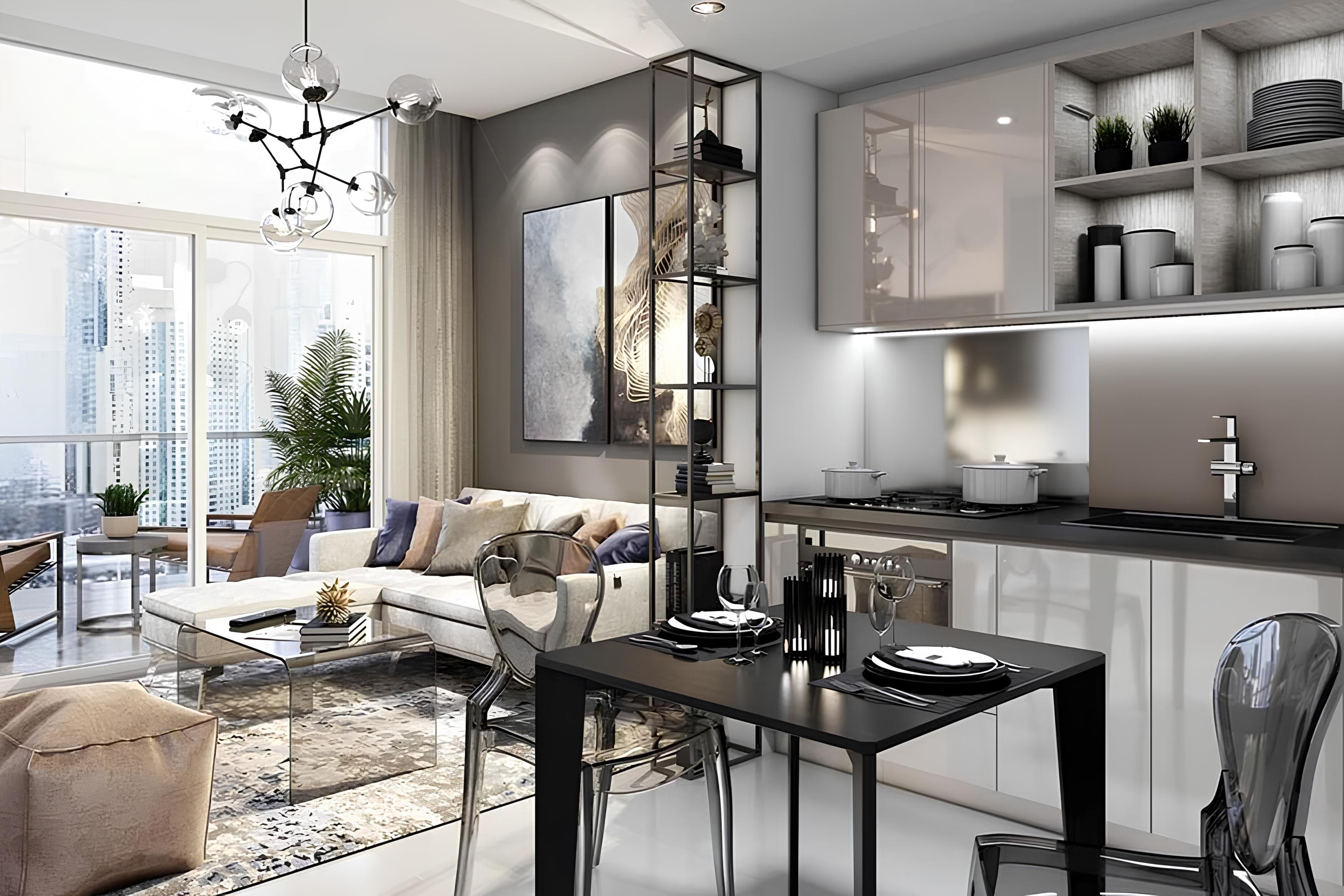 Merano Tower - Kitchen Interior | DAMAC Properties