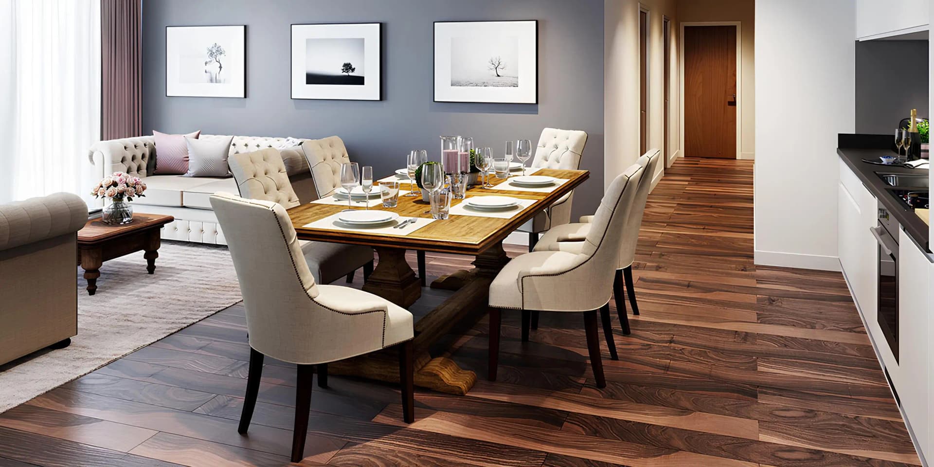 Merano Tower - Kitchen Interior | DAMAC Properties
