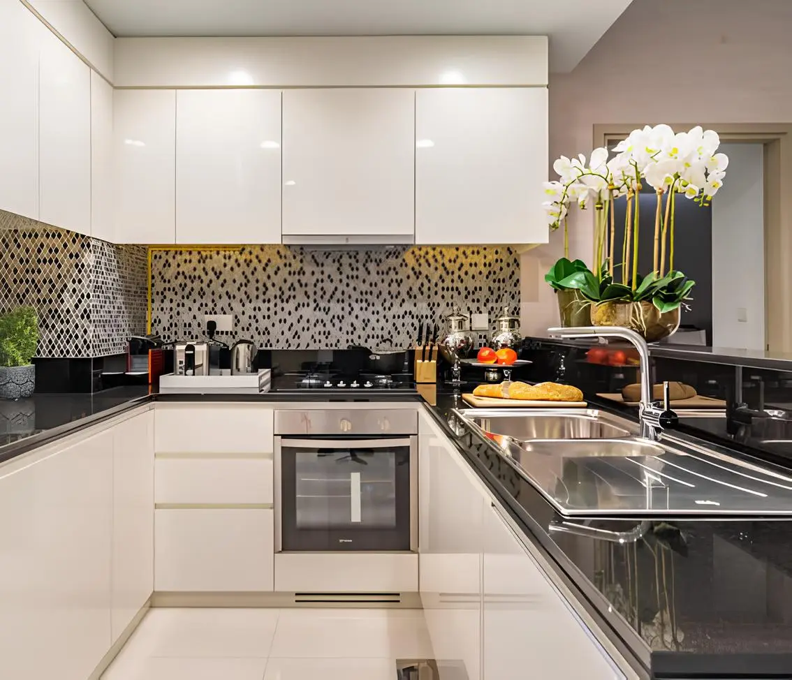 Aykon City Tower B - Kitchen Interior | DAMAC Properties