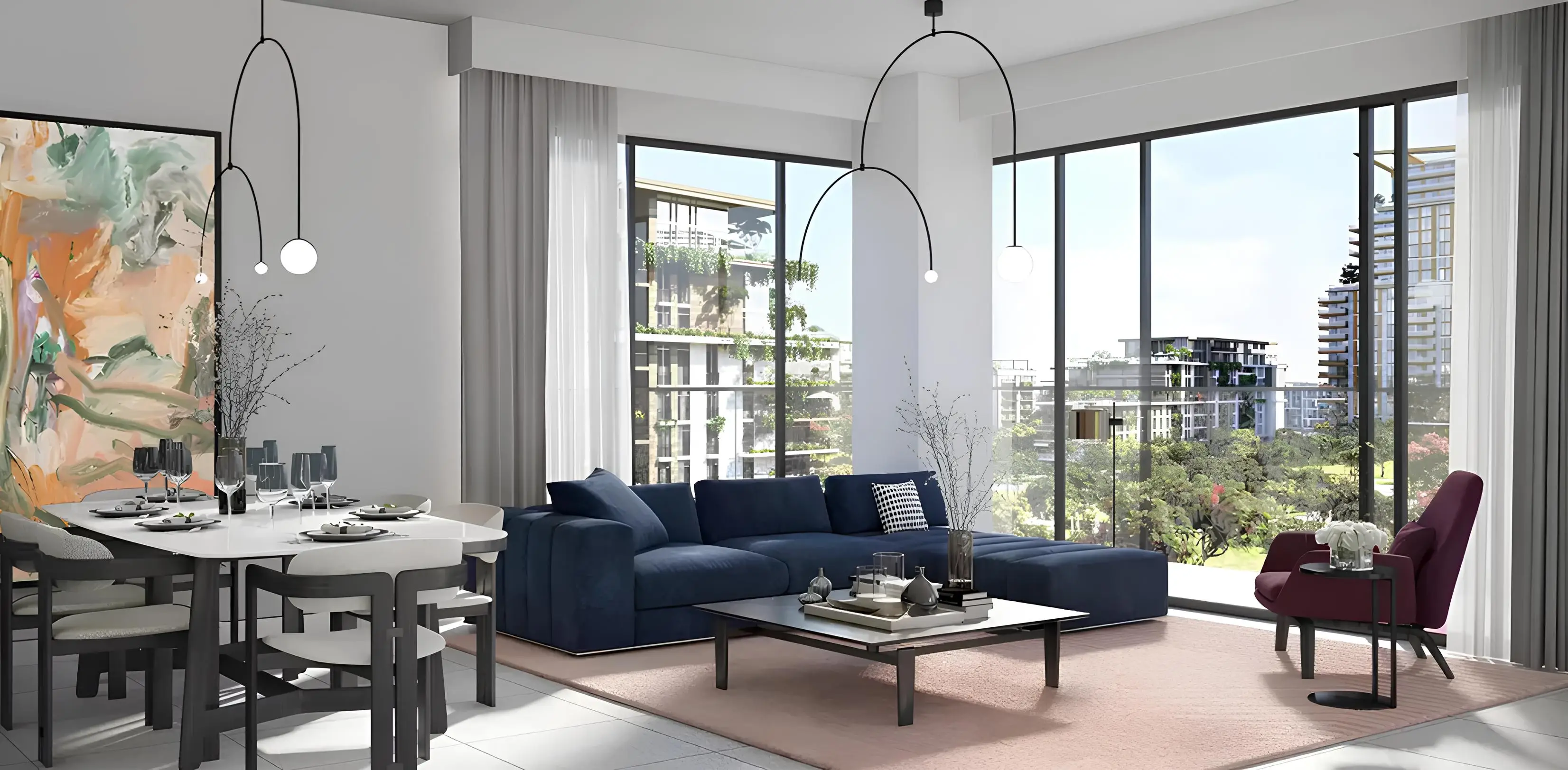 Viridian - Living Room Interior | Meraas Developer